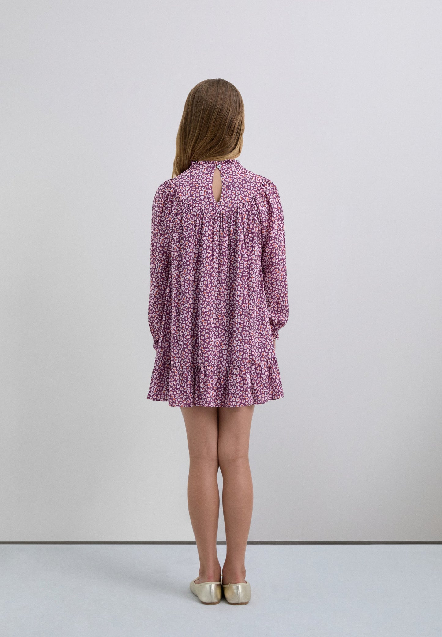 VESTIDO MINI COM ESTAMPADO ANIMAL