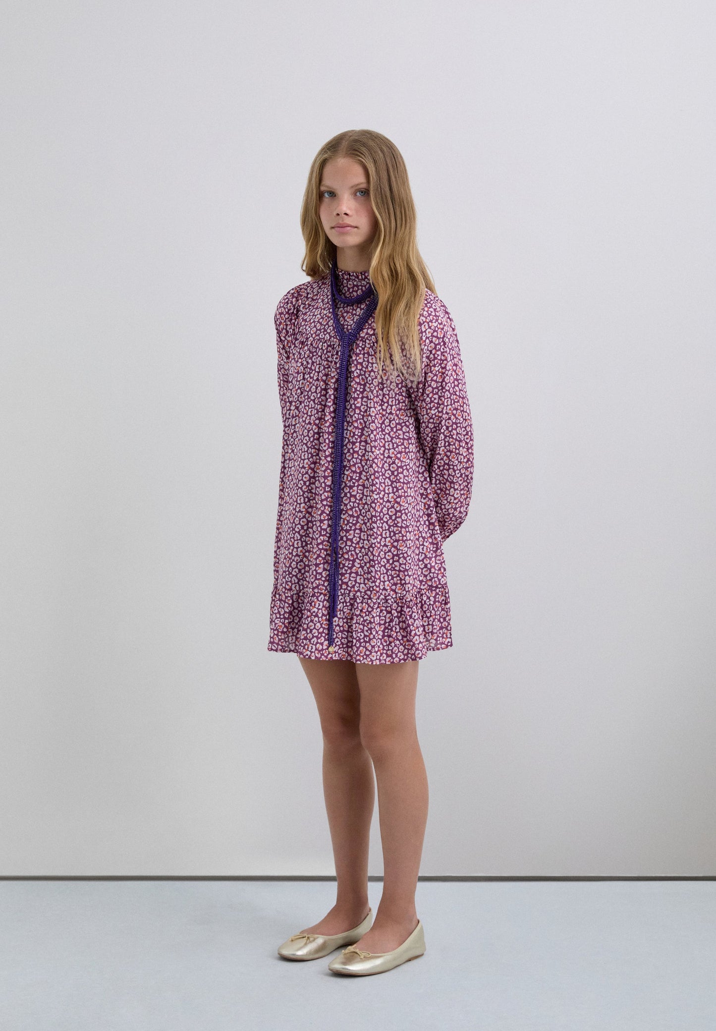 VESTIDO MINI COM ESTAMPADO ANIMAL