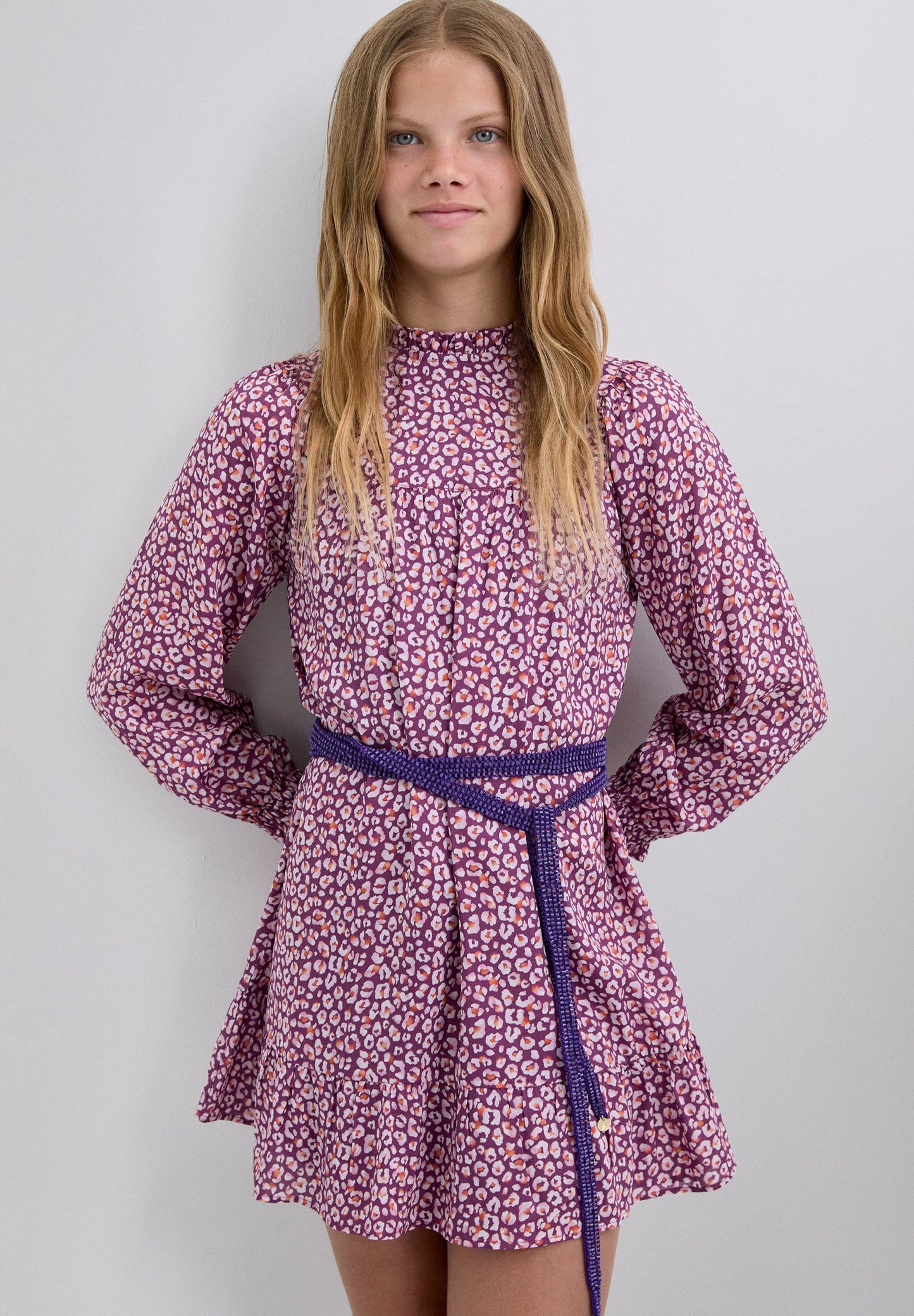 VESTIDO MINI COM ESTAMPADO ANIMAL