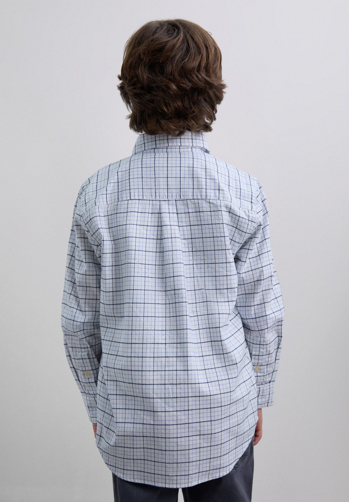 CAMISA A QUADROS BORDADA