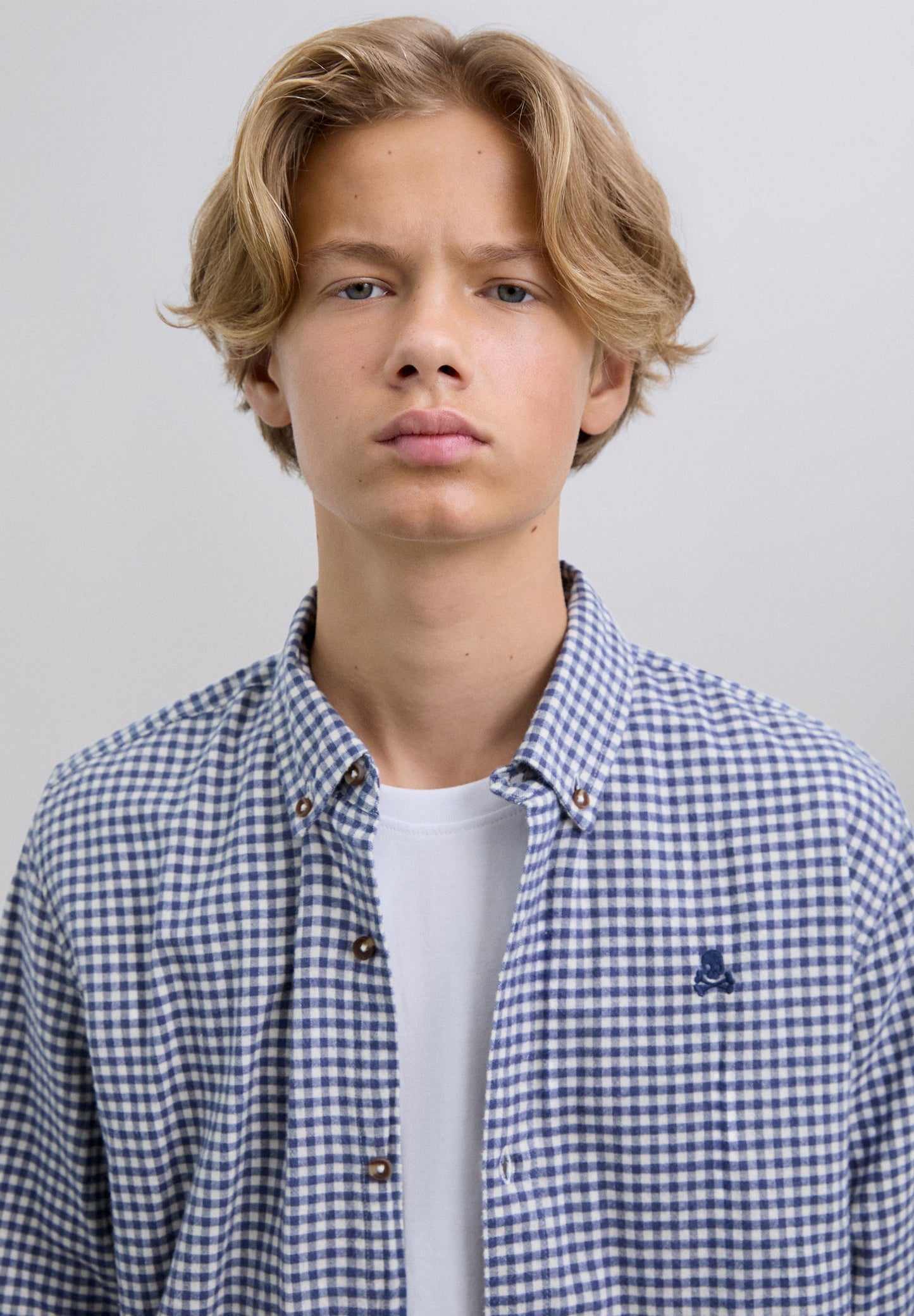 CAMISA XADREZ COM SKULL