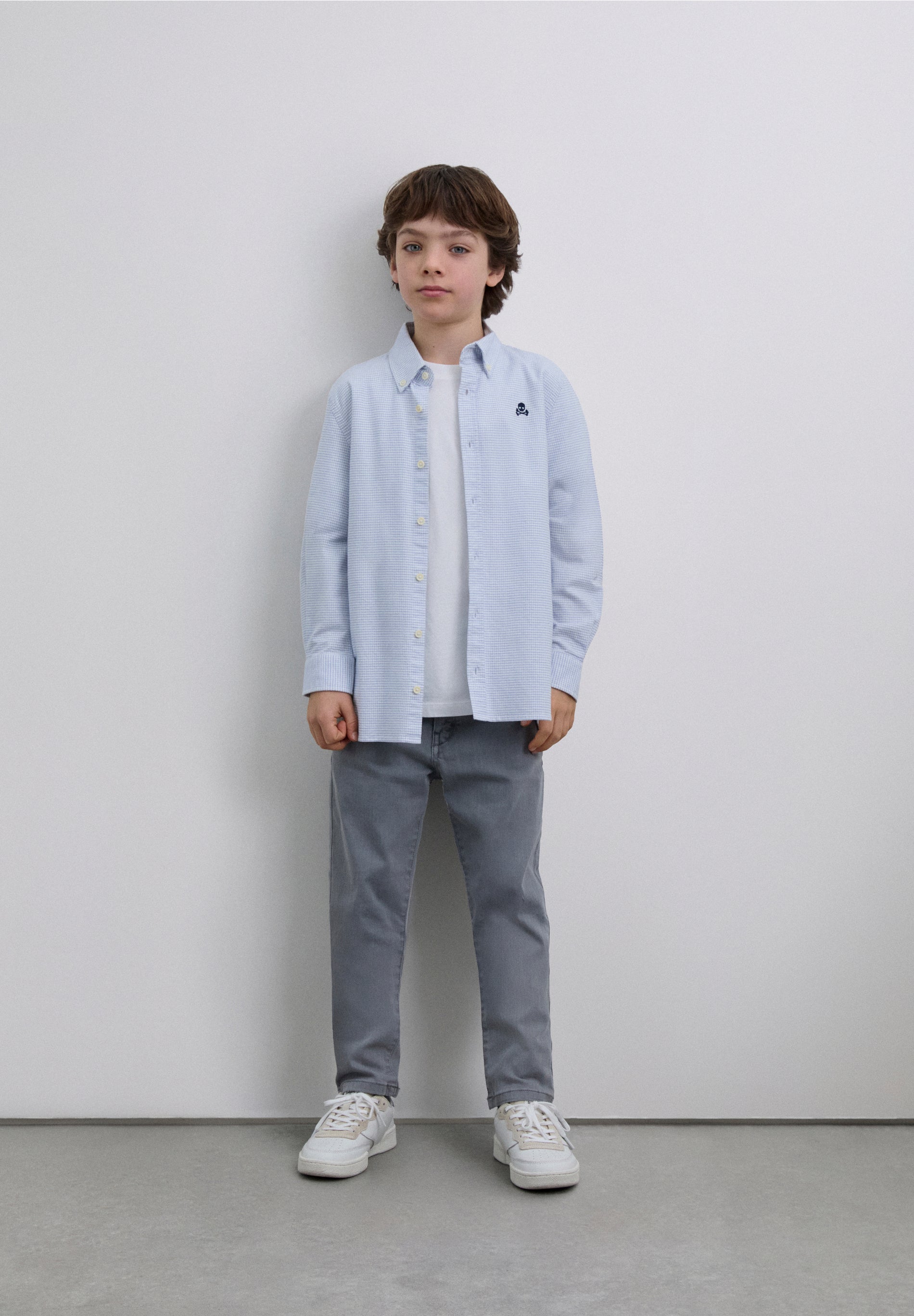 CAMISA OXFORD COM LOGÓTIPO