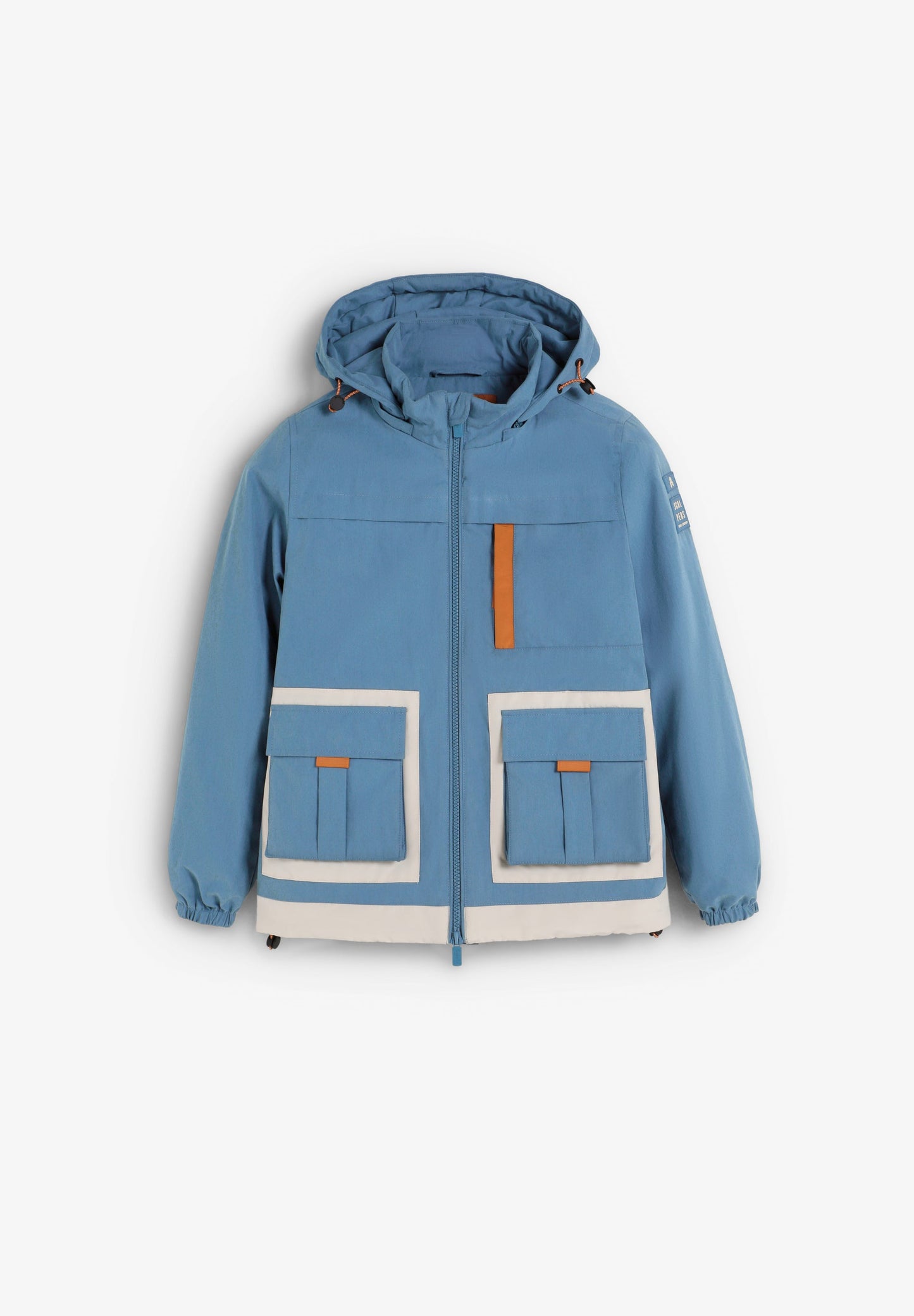 CASACO TRICOLOR COM PAINÉIS