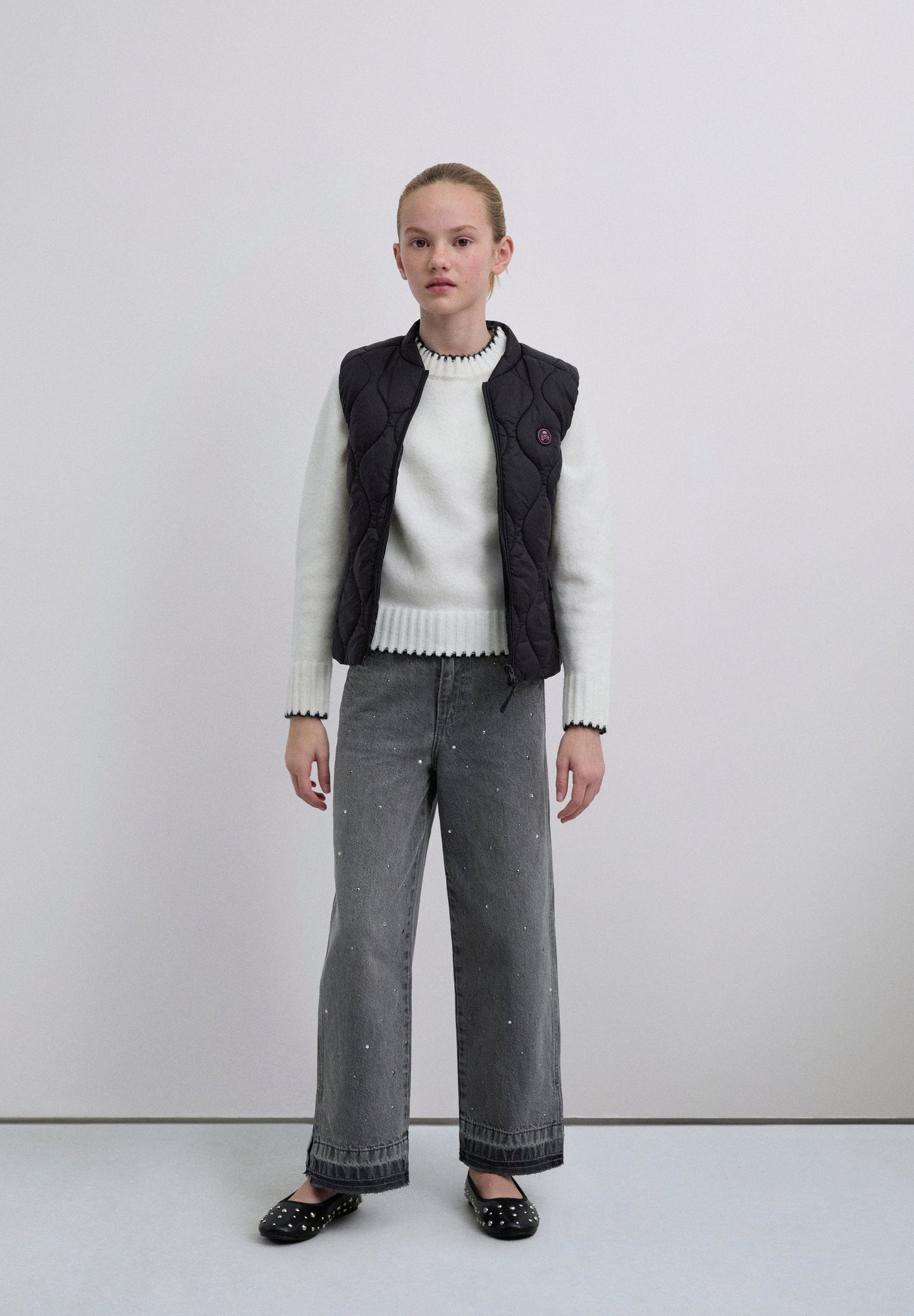 COLETE ACOLCHOADO COM SKULL