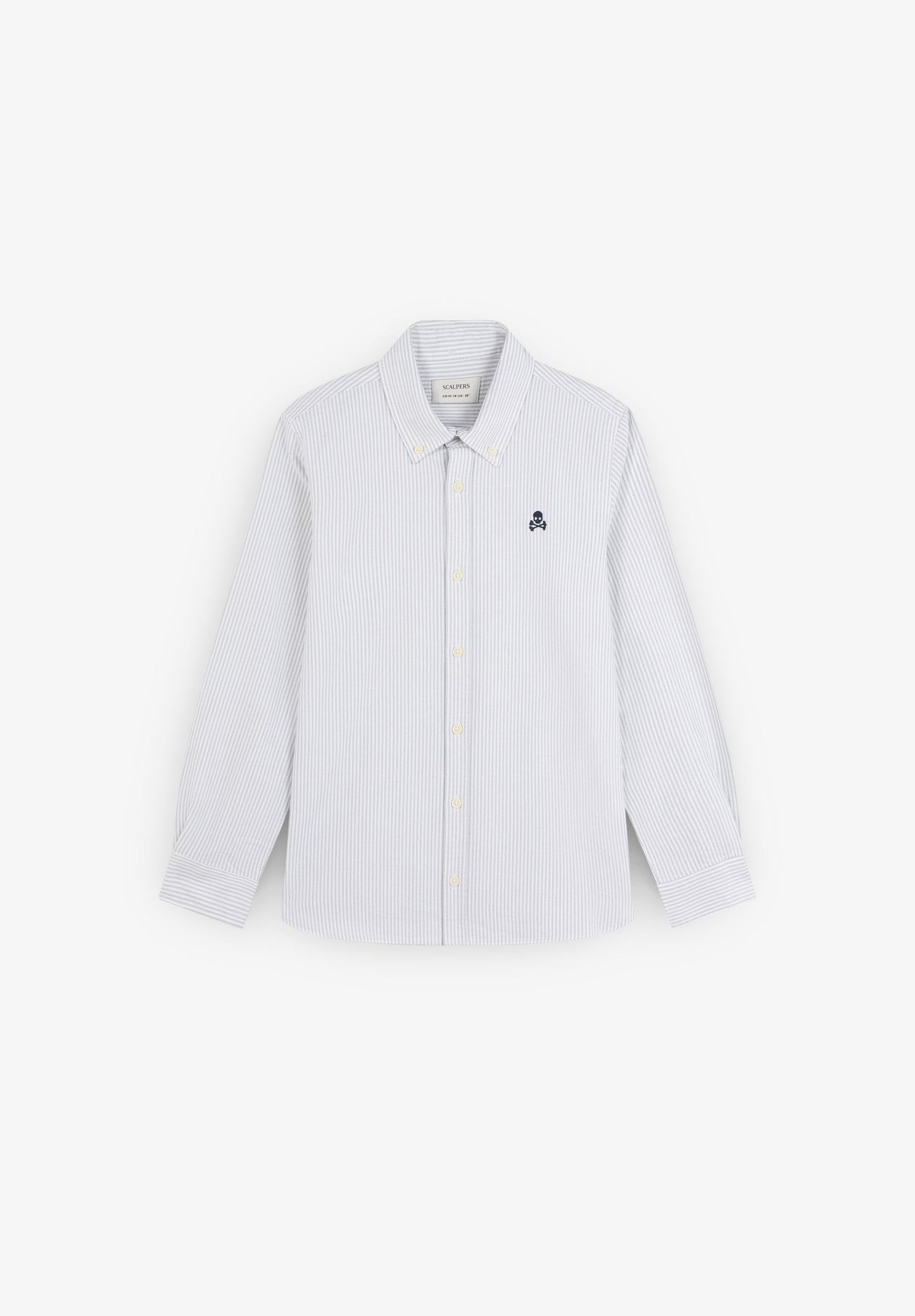 CAMISA ÀS RISCAS COM SKULL