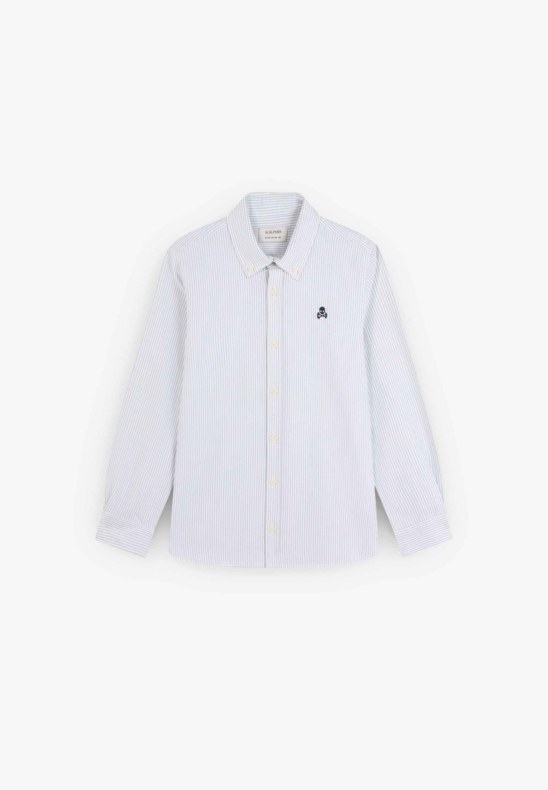 CAMISA ÀS RISCAS COM SKULL