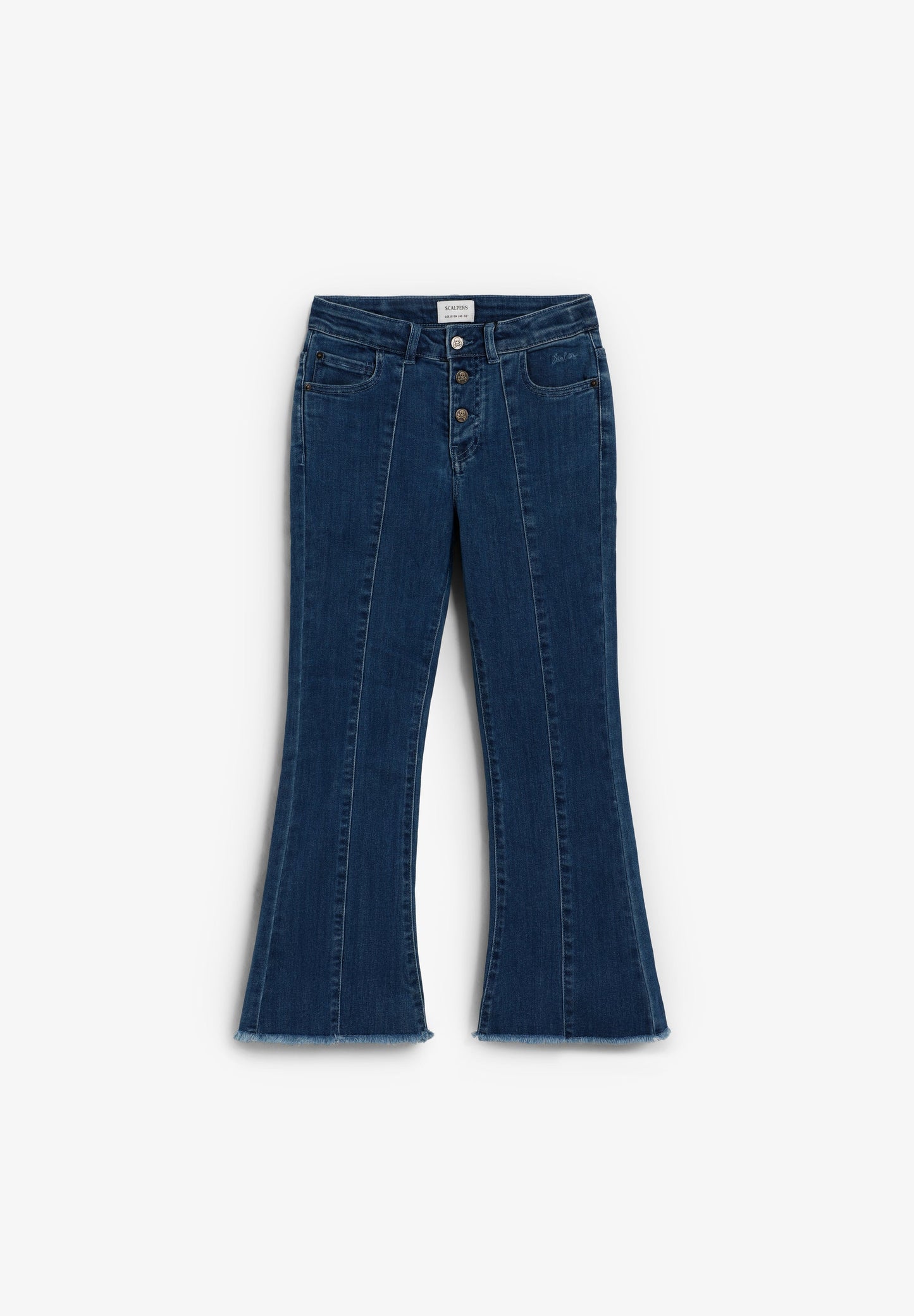 CALÇAS DENIM CORTE À BOCA DE SINO