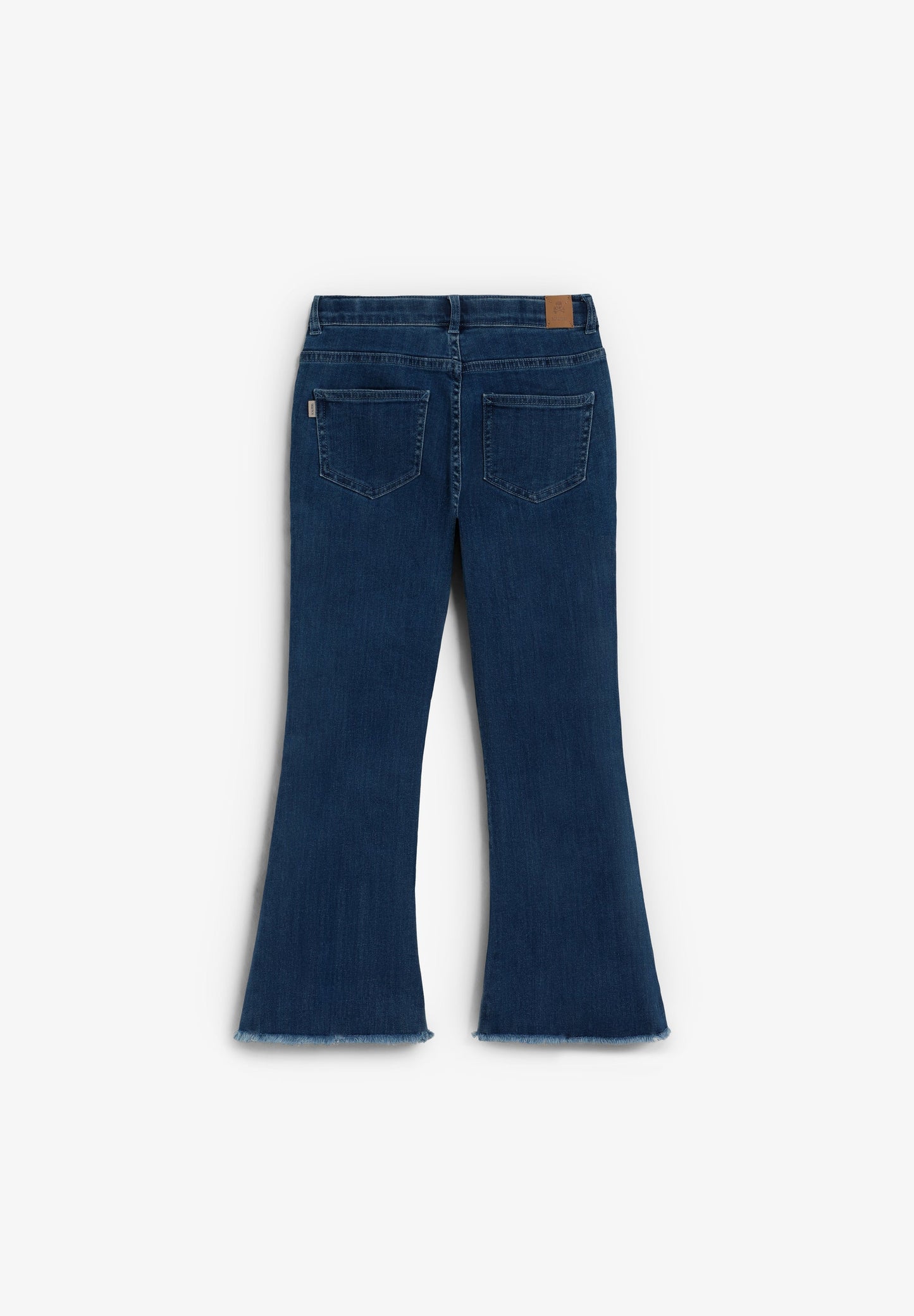 CALÇAS DENIM CORTE À BOCA DE SINO