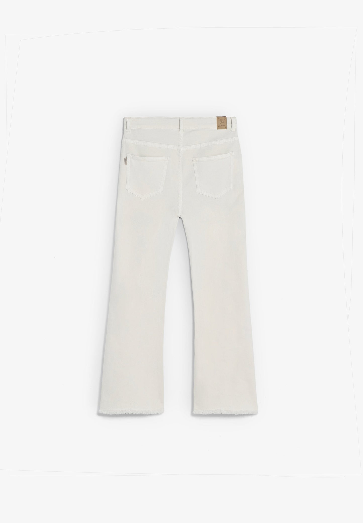 CALÇAS DENIM CORTE À BOCA DE SINO