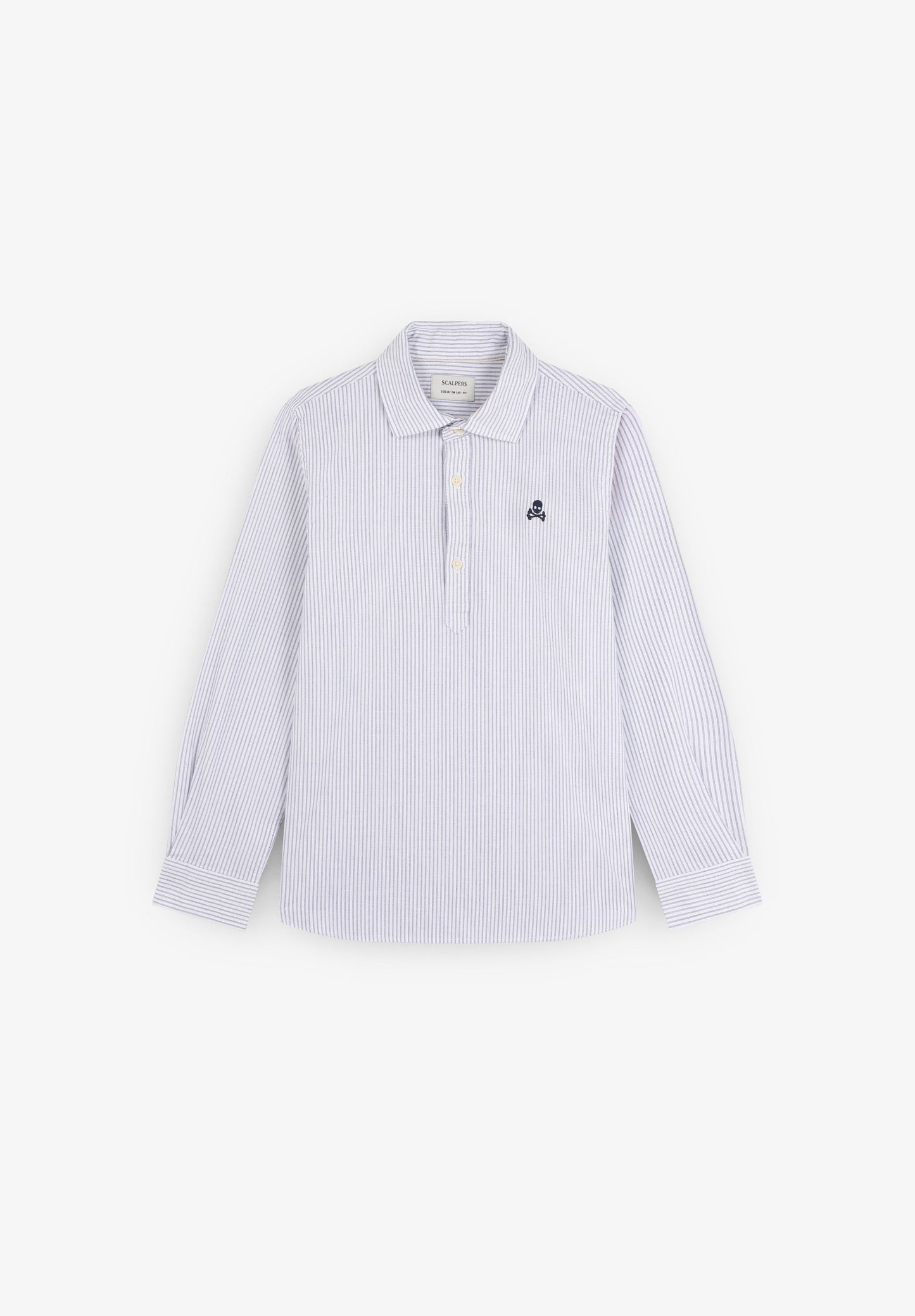 T-SHIRT ÀS RISCAS COM SKULL