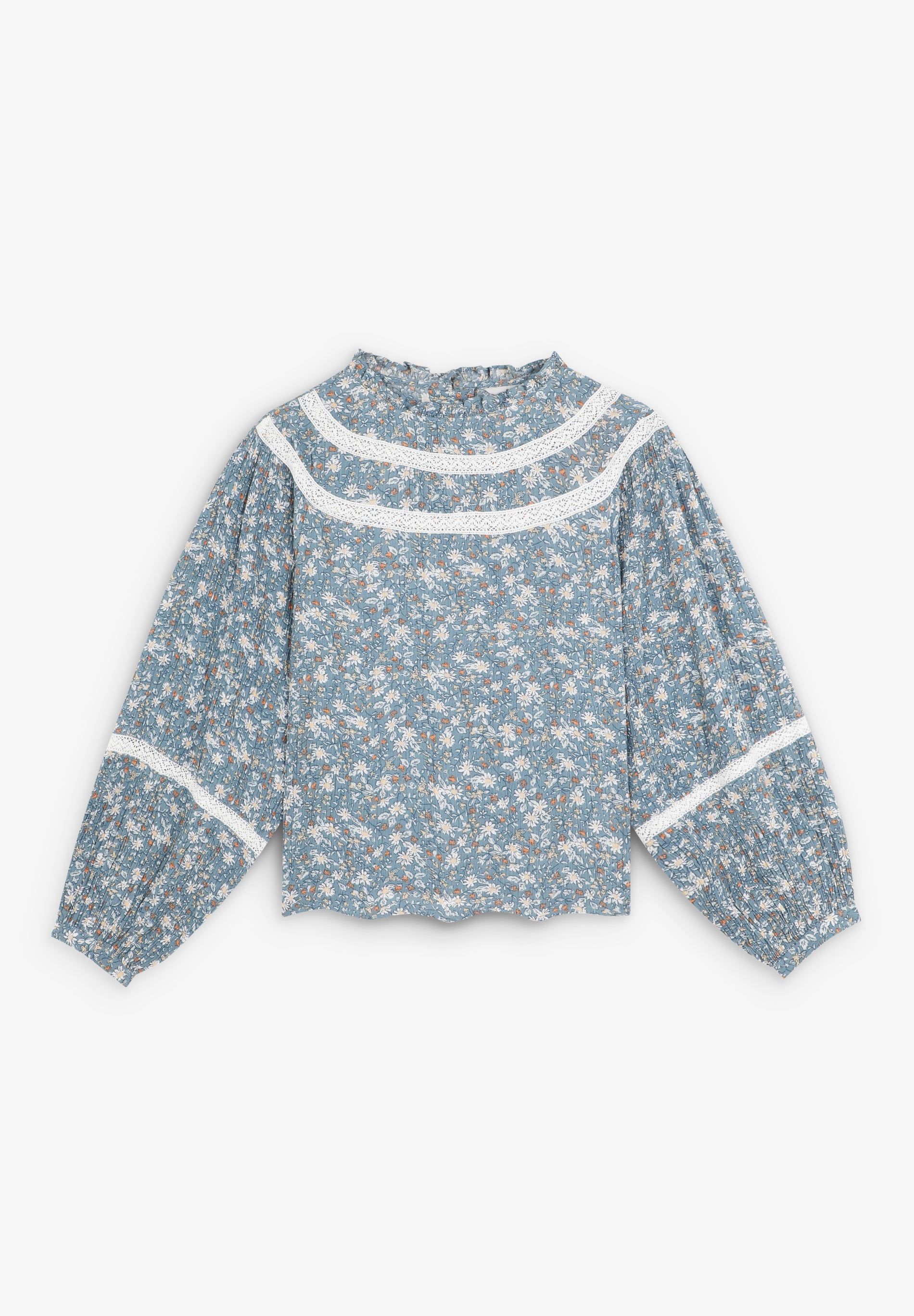 BLUSA COM PADRÃO EM CONTRASTE