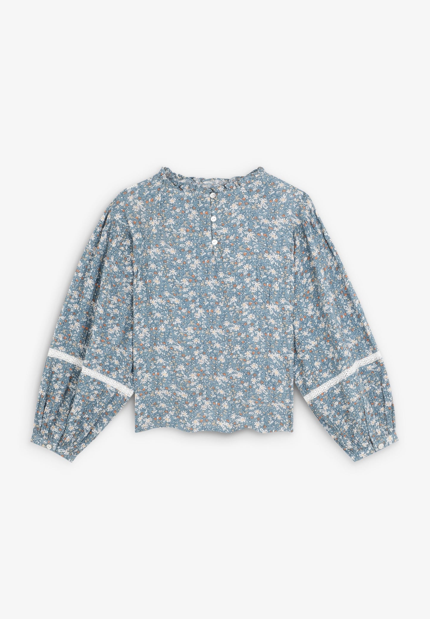 BLUSA COM PADRÃO EM CONTRASTE