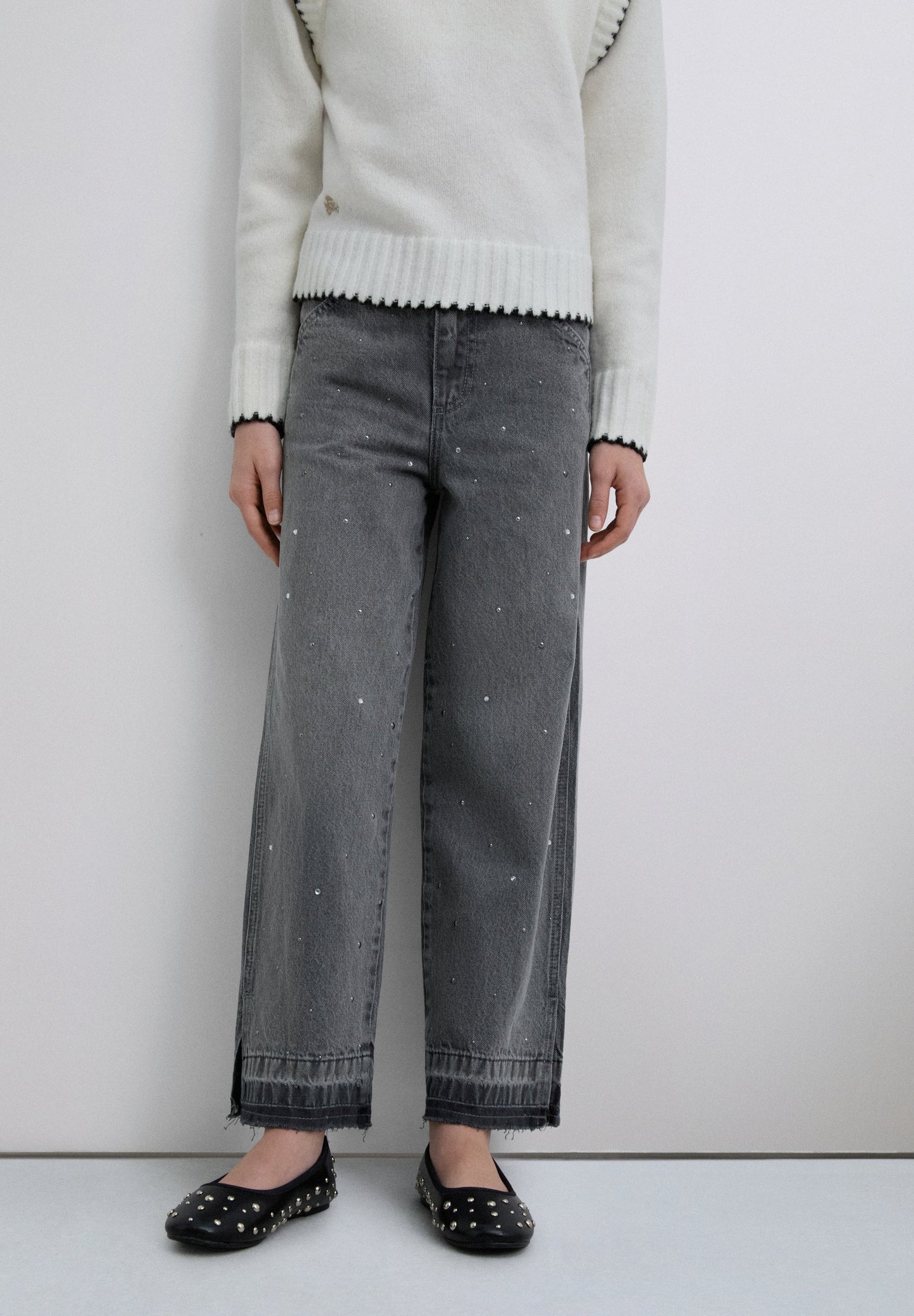 CALÇAS CULOTTES COM TACHAS