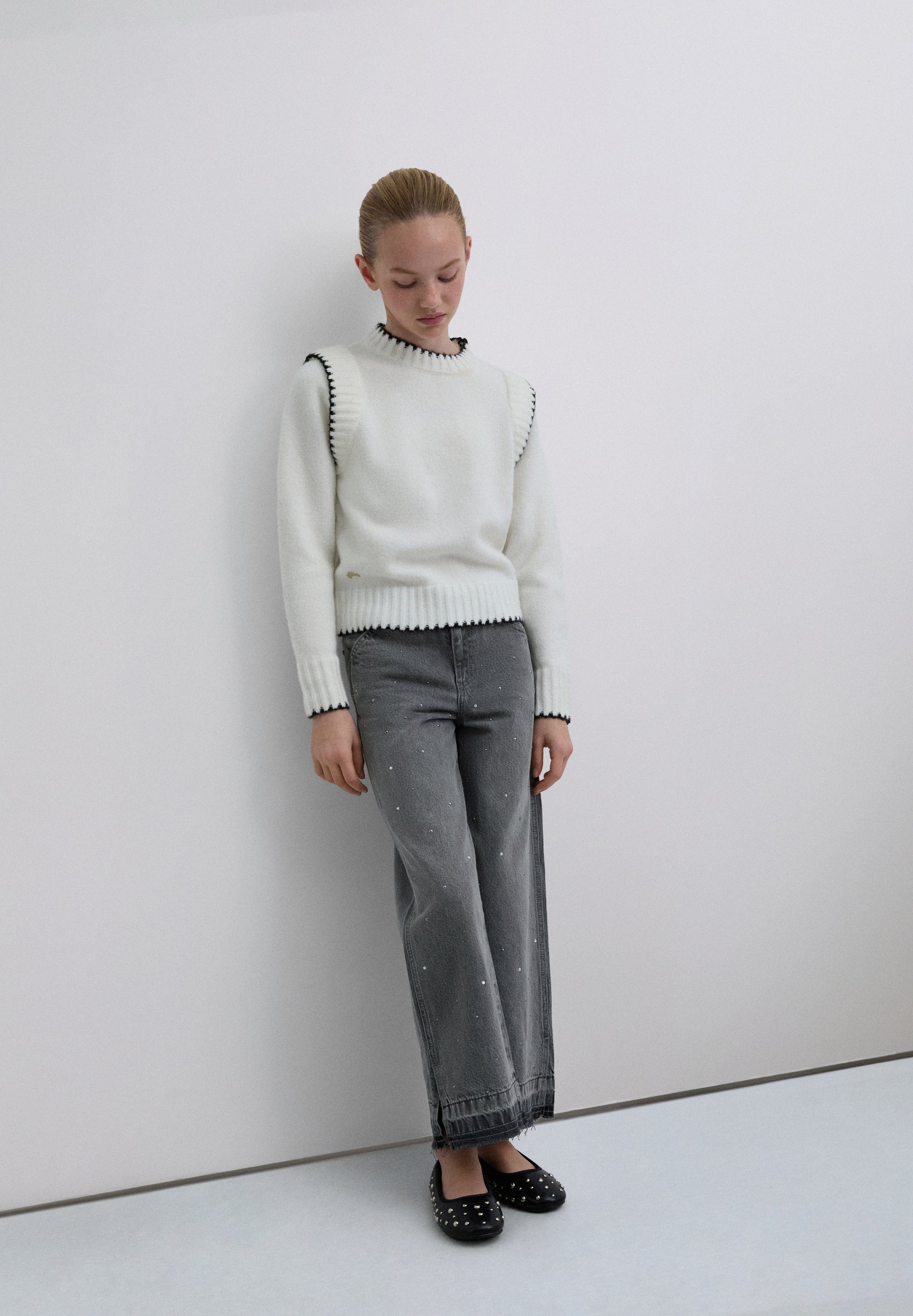 CALÇAS CULOTTES COM TACHAS