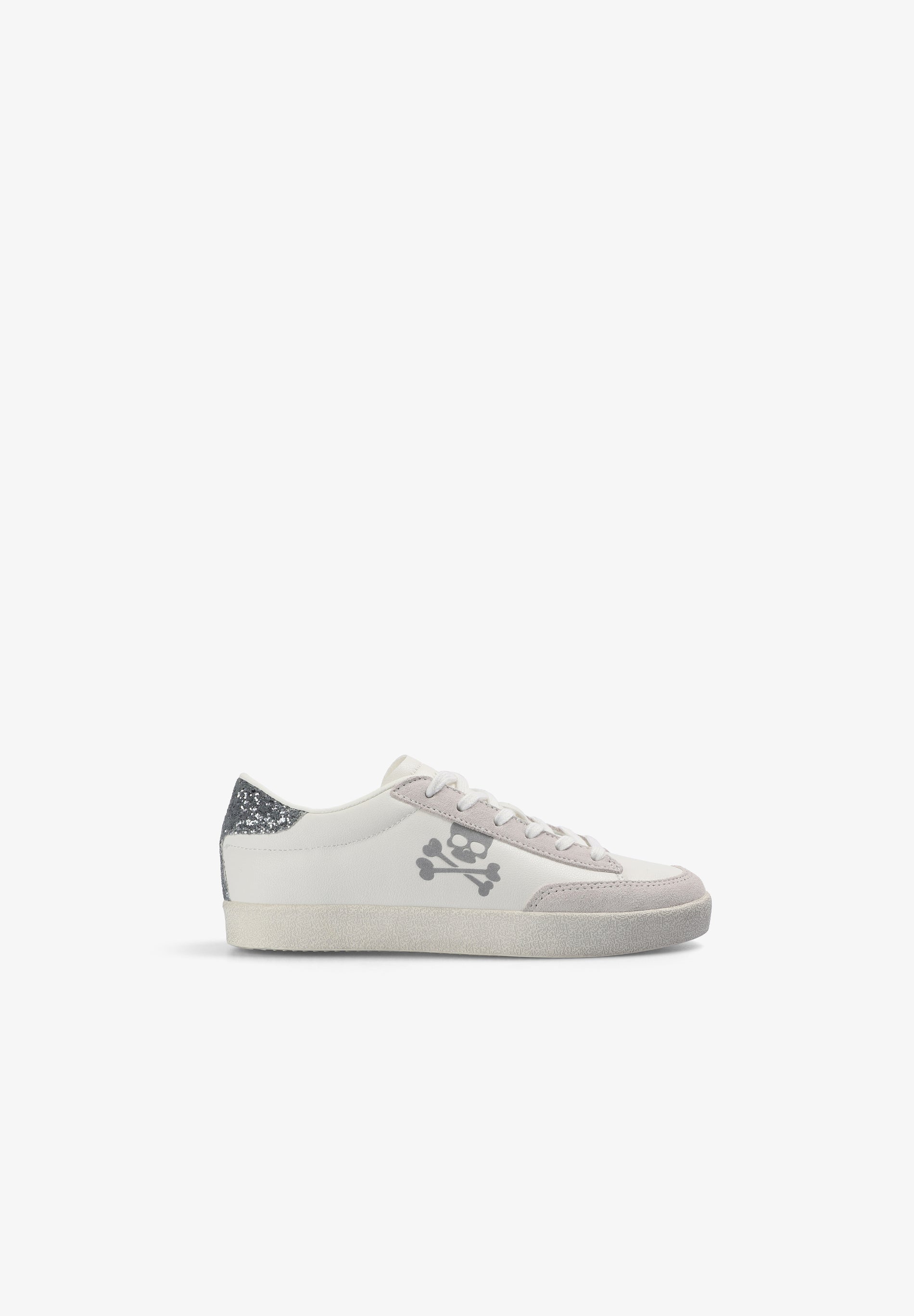 SAPATILHAS EM GLITTER COM SKULL