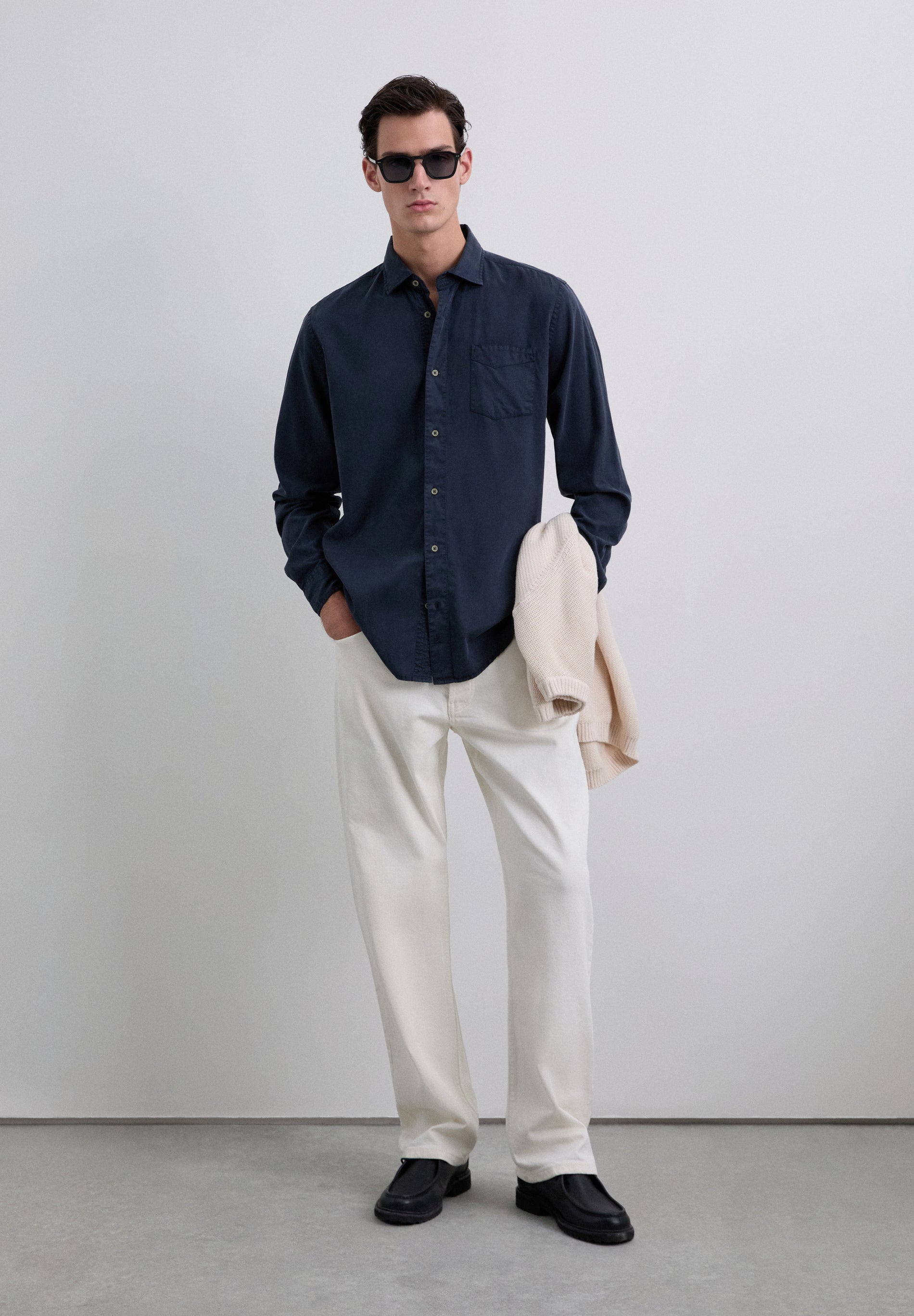 CAMISA FLUIDA EM ALGODÃO