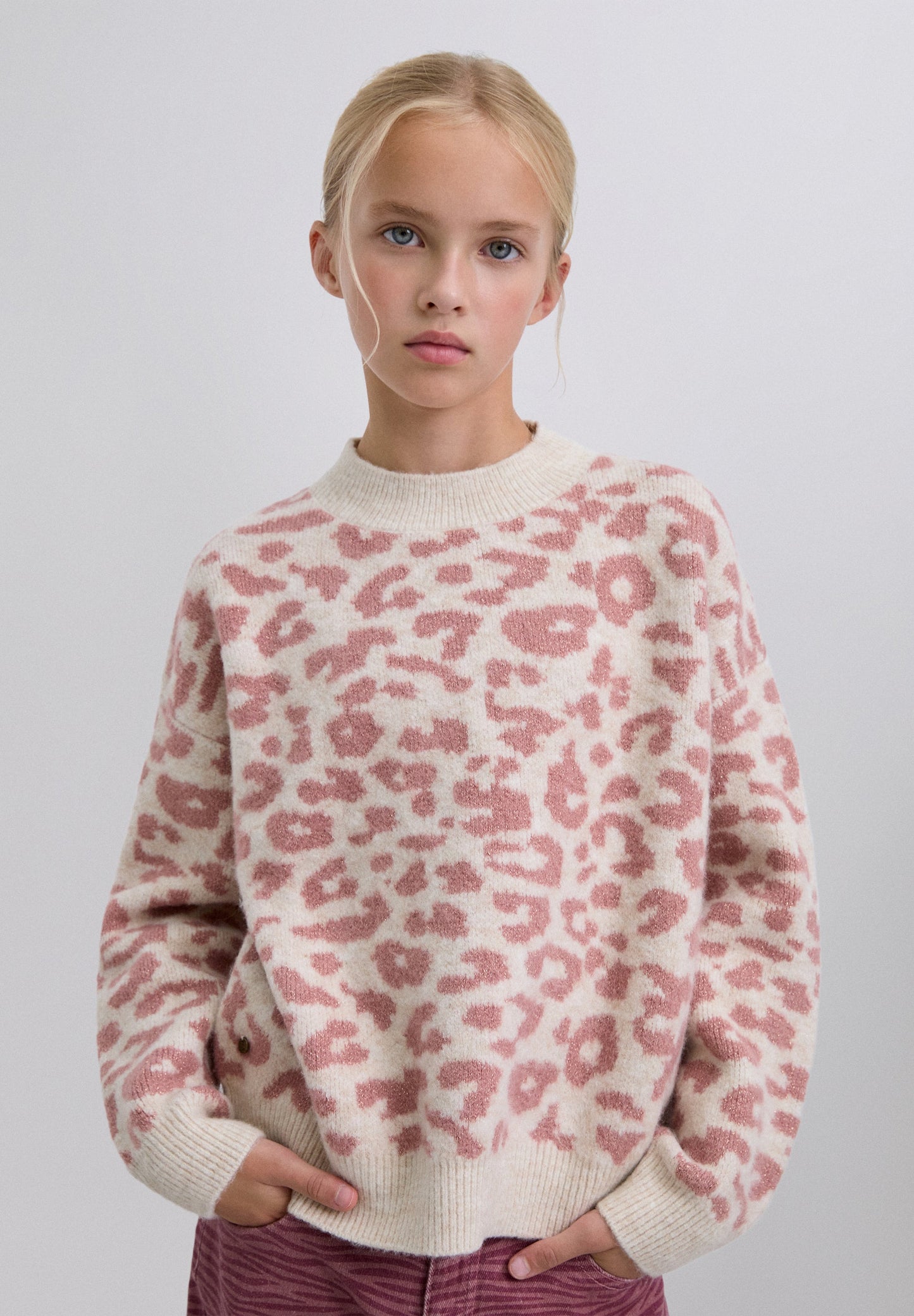 CAMISOLA EM MALHA COM ESTAMPADO ANIMAL