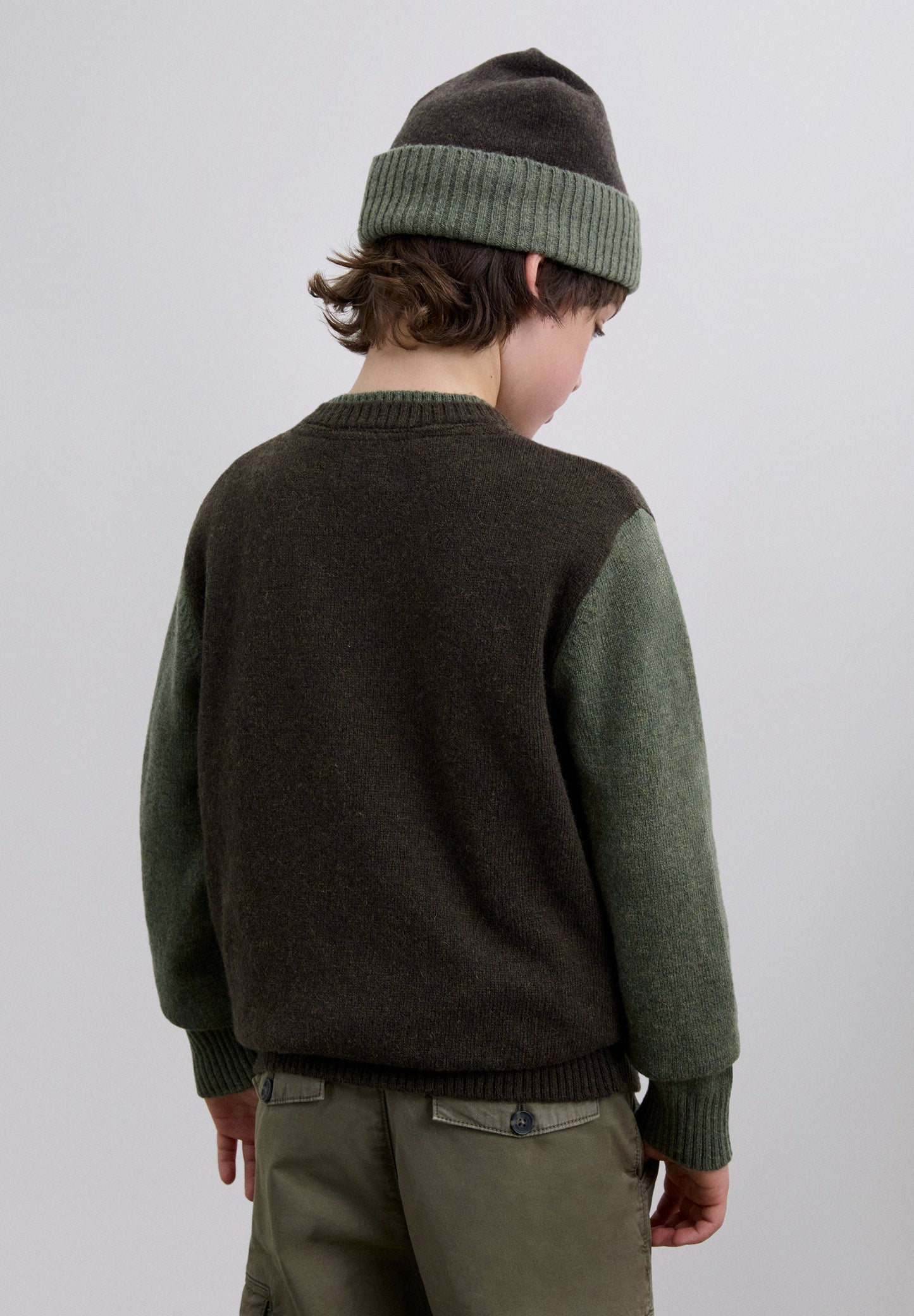 SWEATER DE MALHA EM CONTRASTE