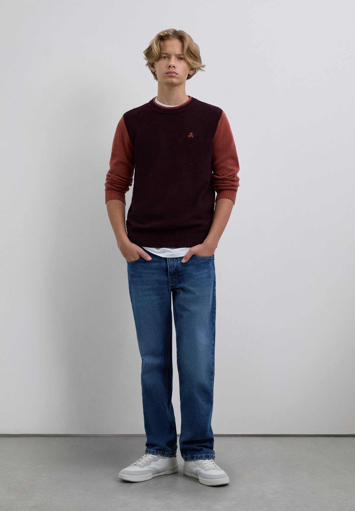 SWEATER DE MALHA EM CONTRASTE