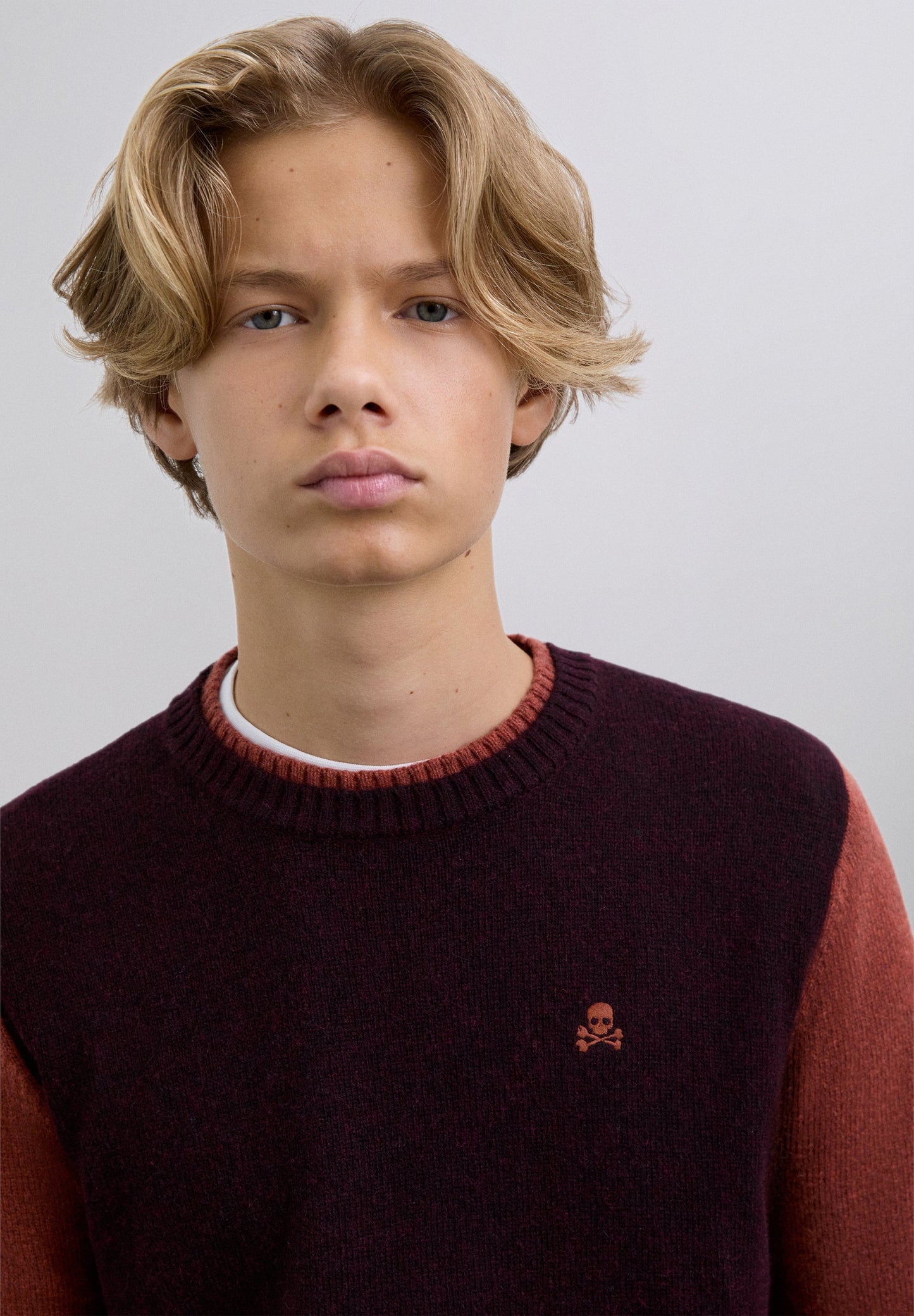 SWEATER DE MALHA EM CONTRASTE