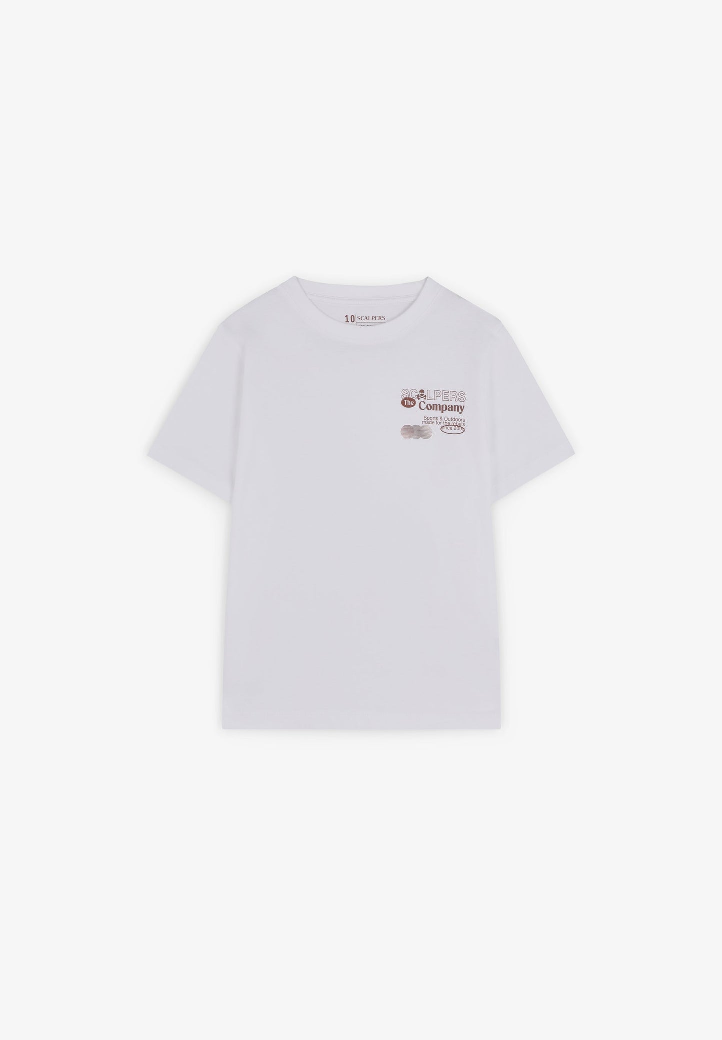 T-SHIRT COM PADRÃO DE LOGÓTIPO