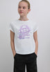 T-SHIRT COM ESTAMPADO DISCO CLUB
