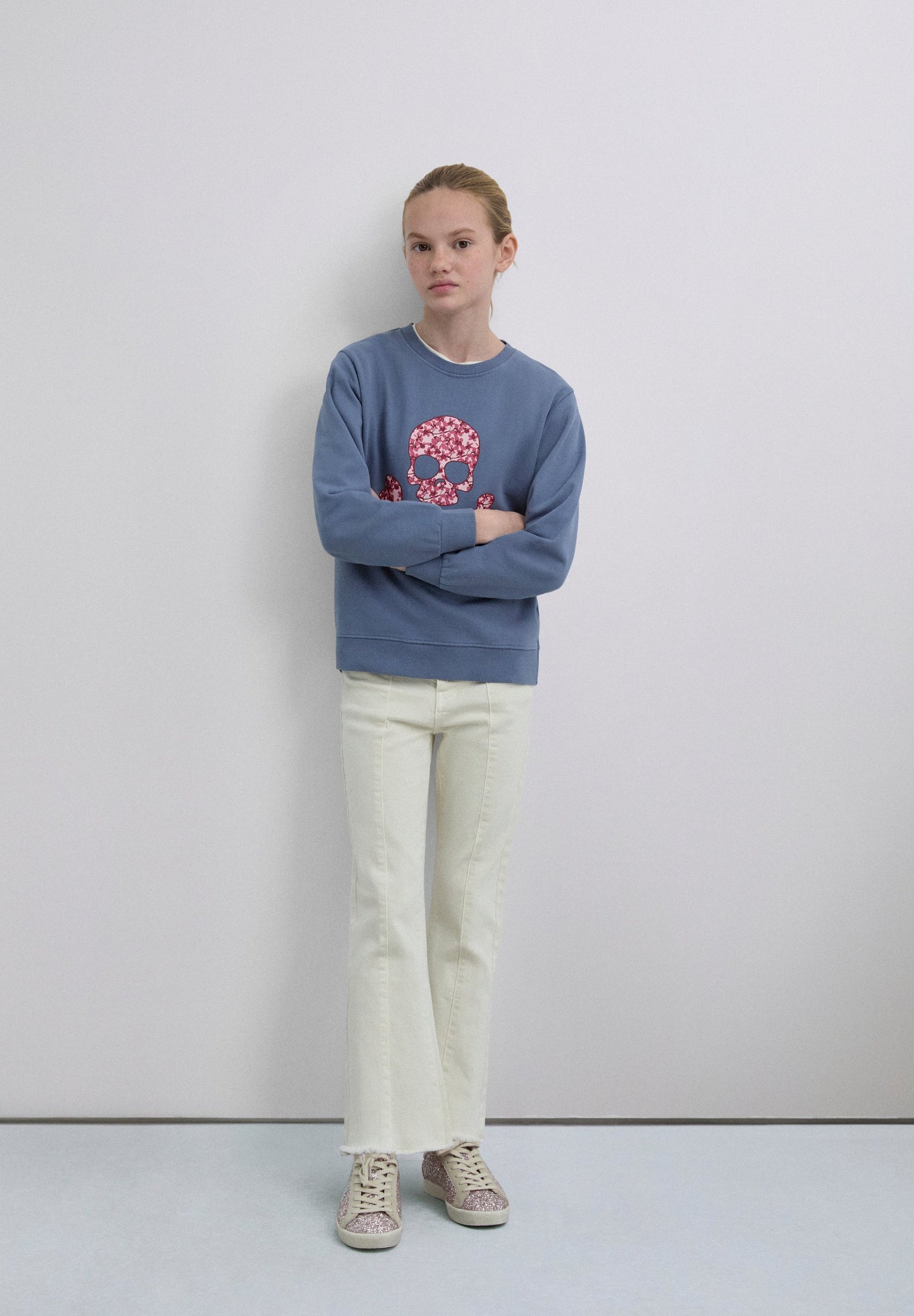 SWEATSHIRT COM PADRÃO FLORAL