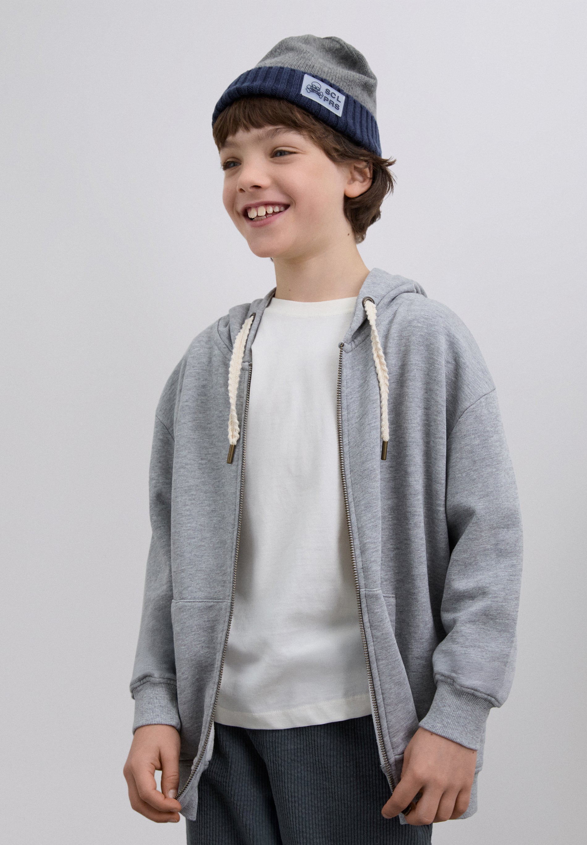 SWEATSHIRT SKULL ZIP