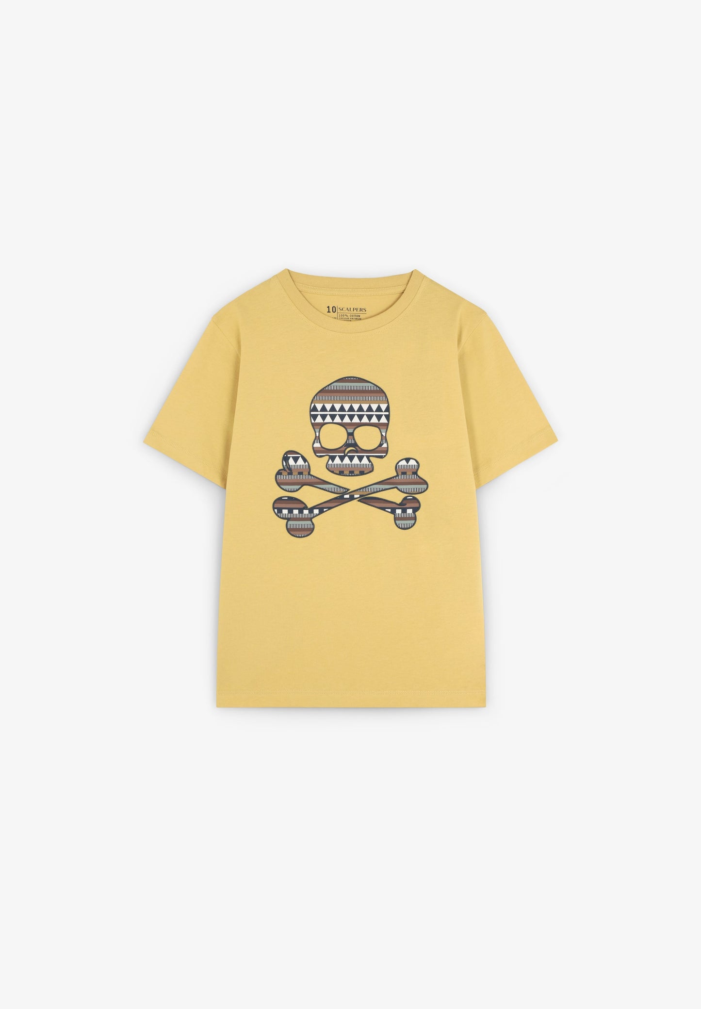 T-SHIRT COM SKULL E PADRÃO