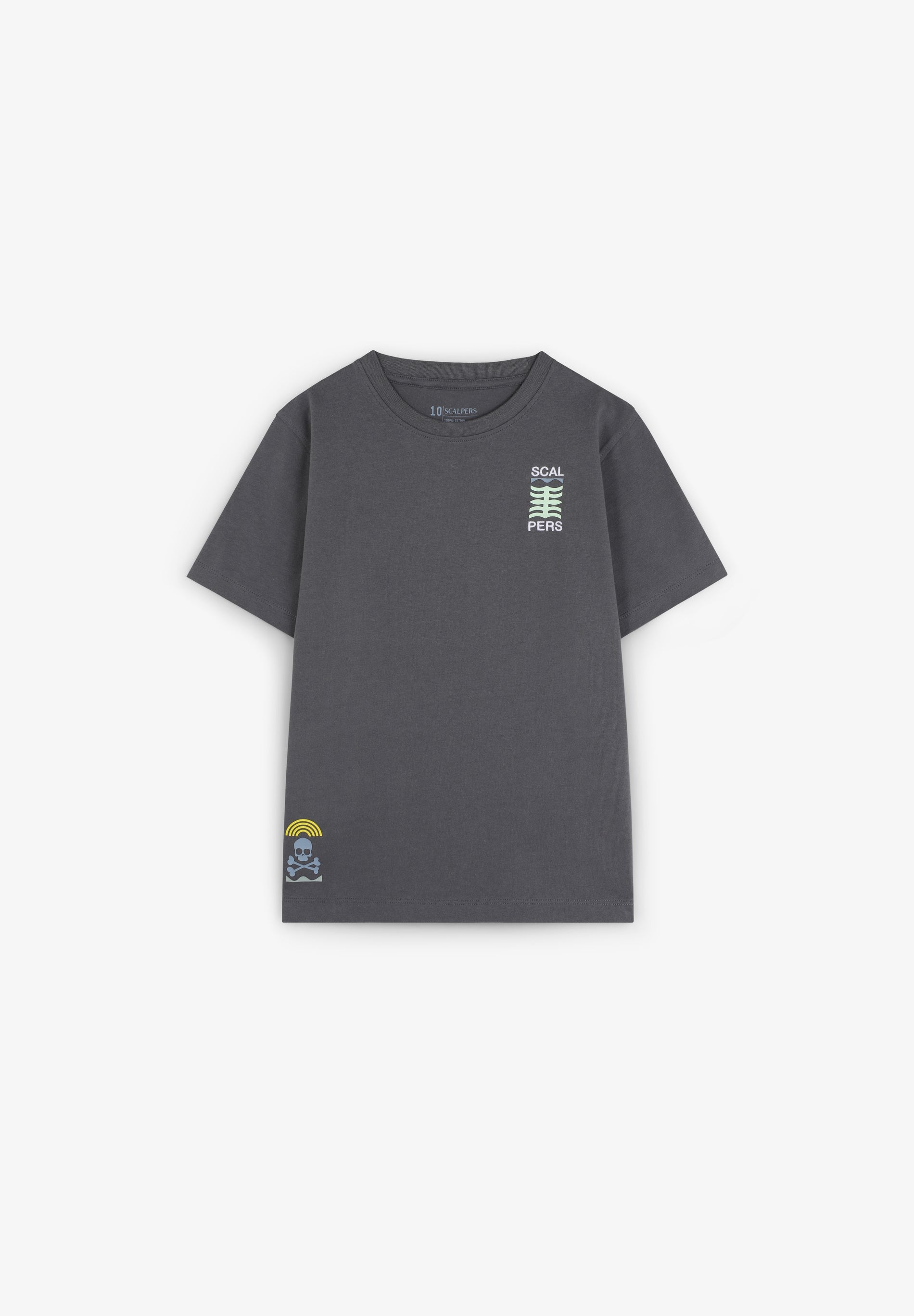 T-SHIRT COM PADRÃO DE LOGÓTIPO