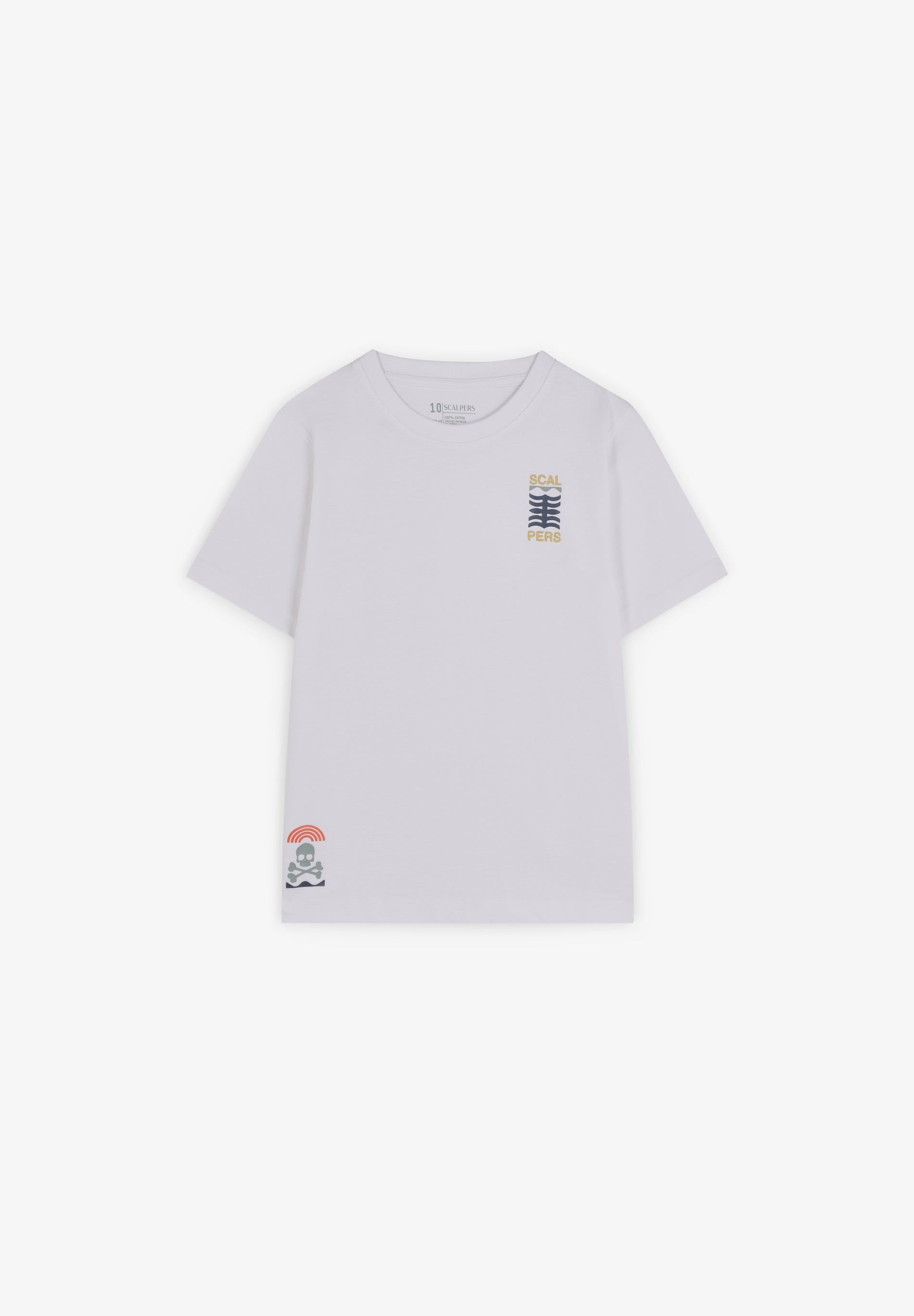 T-SHIRT COM PADRÃO DE LOGÓTIPO