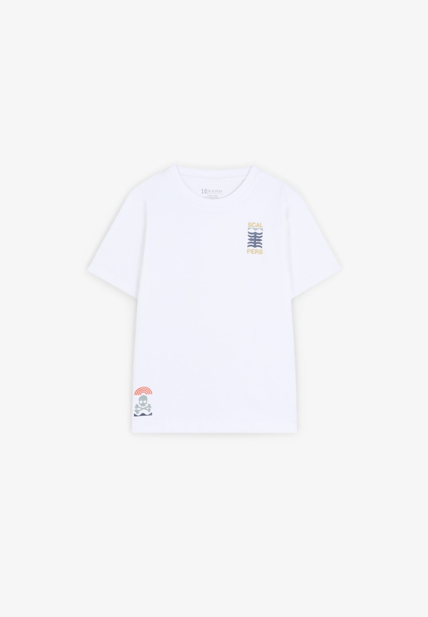 T-SHIRT COM PADRÃO DE LOGÓTIPO