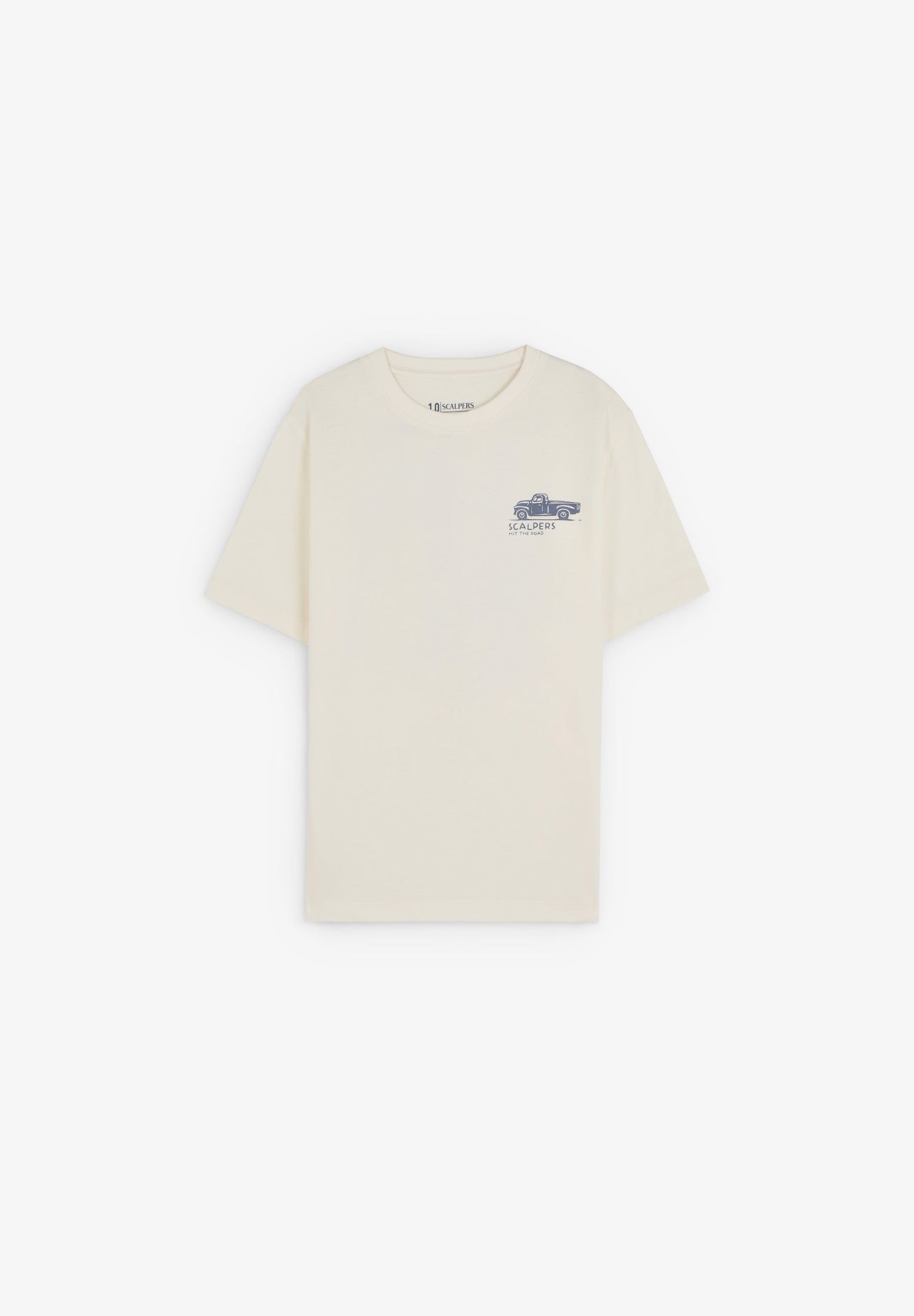 T-SHIRT COM PADRÃO DE LOGÓTIPO