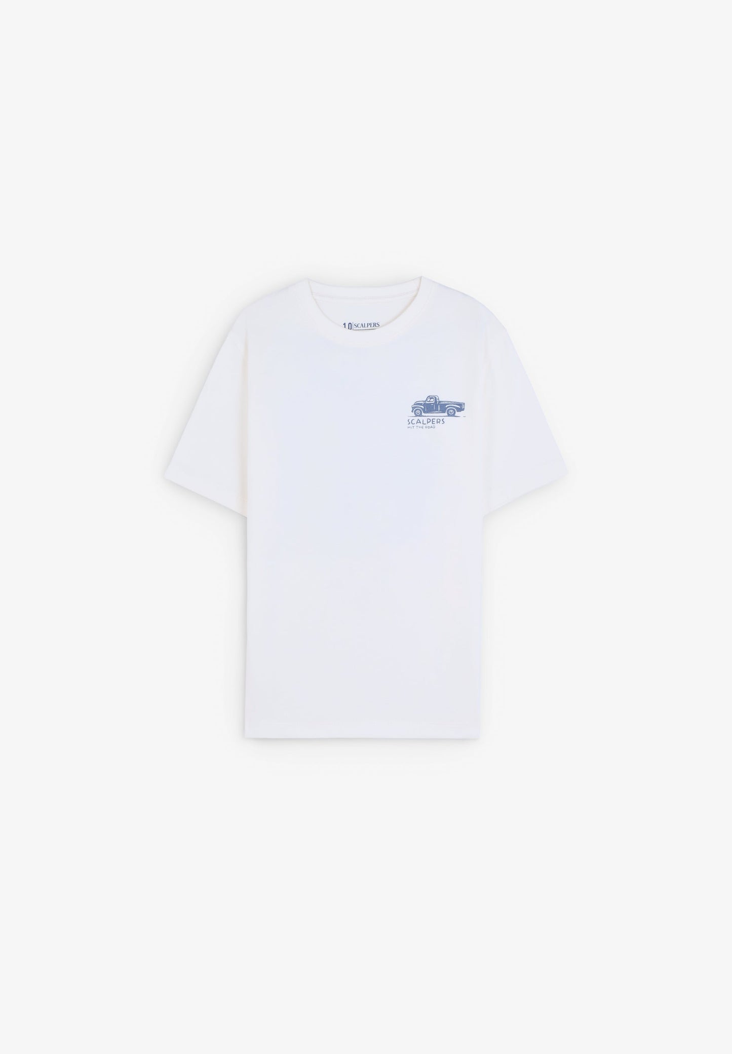 T-SHIRT COM PADRÃO DE LOGÓTIPO