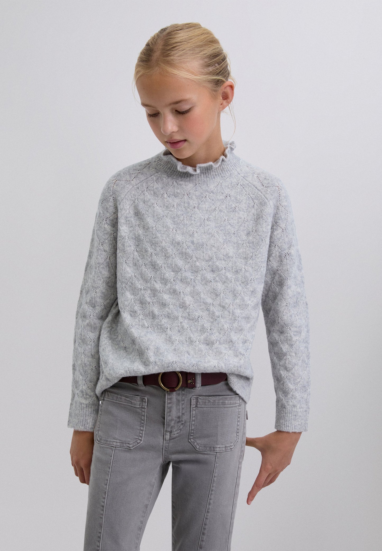 SWEATER DE LÃ MERINO COM GOLA ALTA