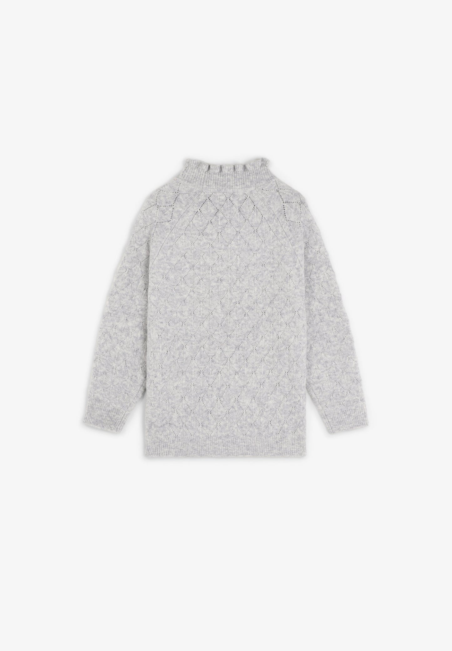 SWEATER DE LÃ MERINO COM GOLA ALTA