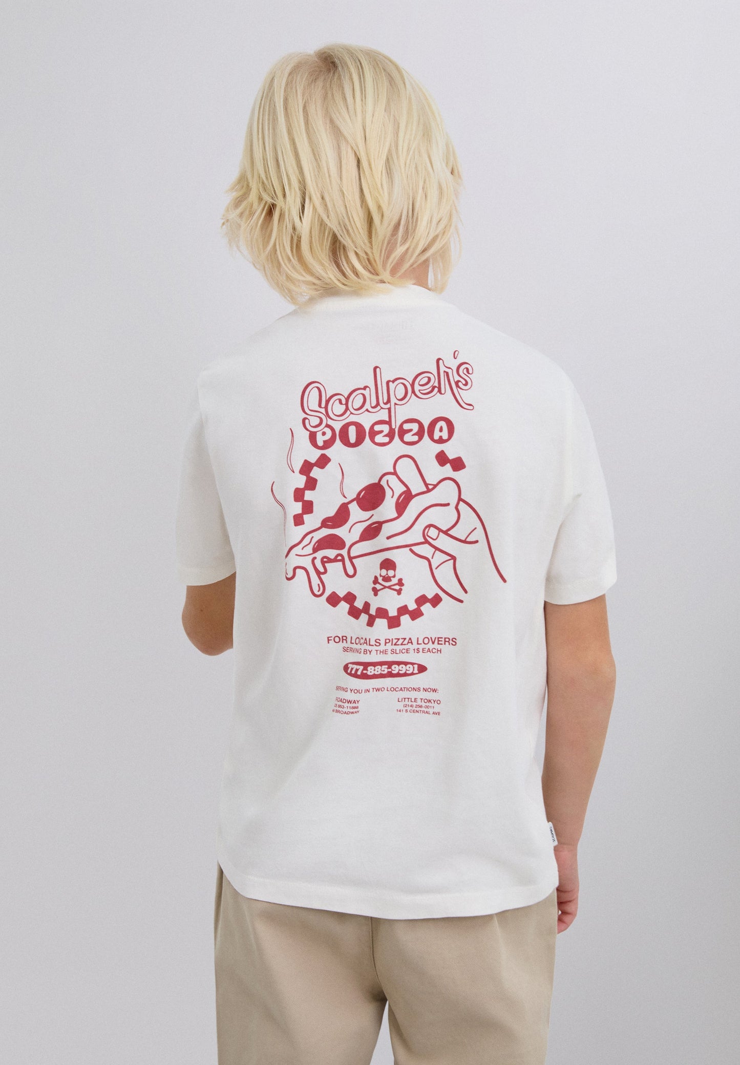 T-SHIRT COM PADRÃO DE “PIZZA”