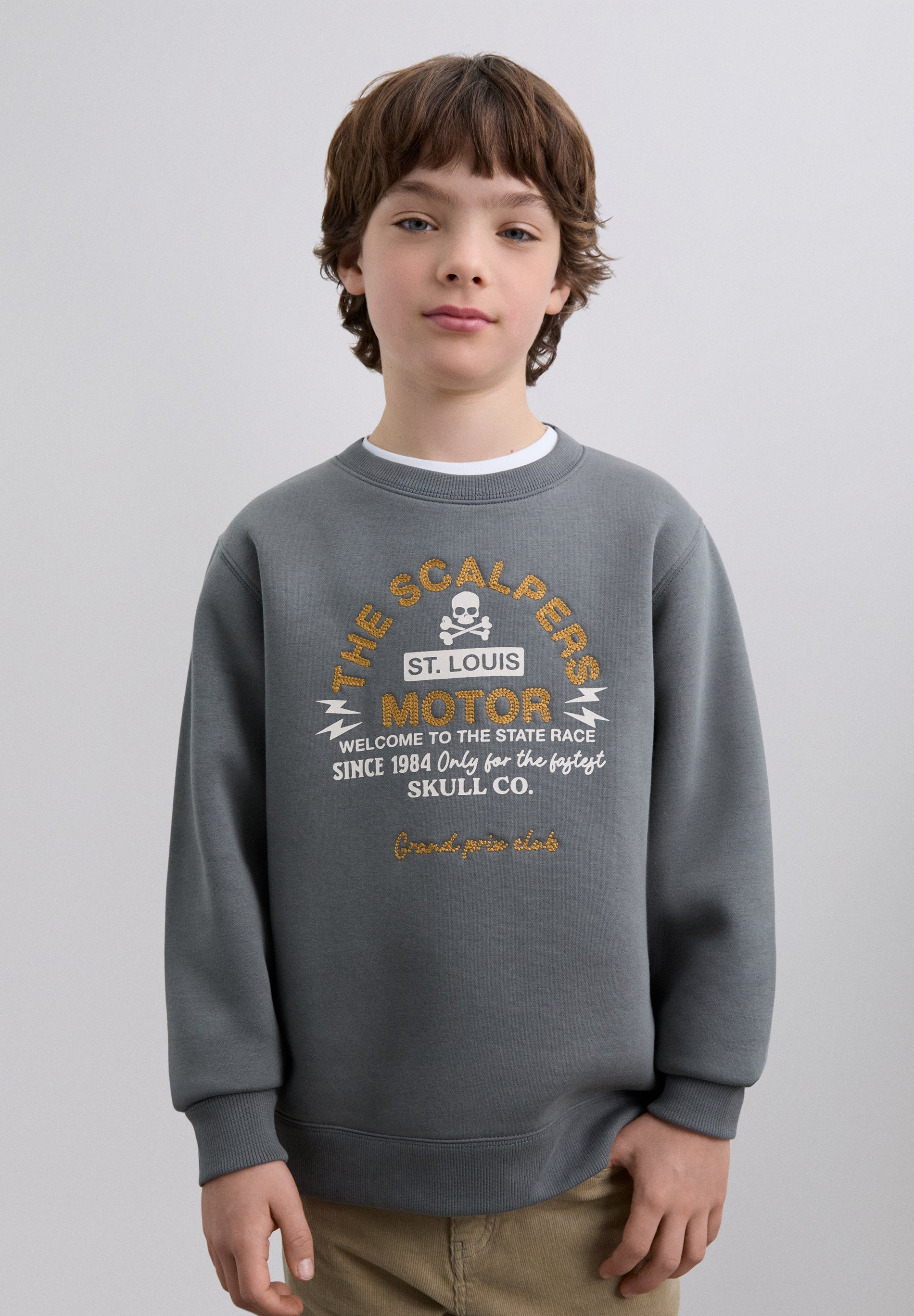 SWEATSHIRT COM PADRÃO DE LOGÓTIPO