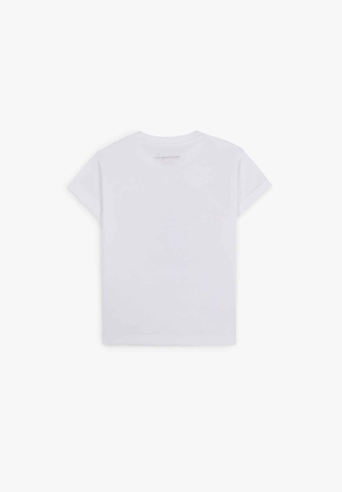 T-SHIRT COM PADRÃO DE LOGÓTIPO