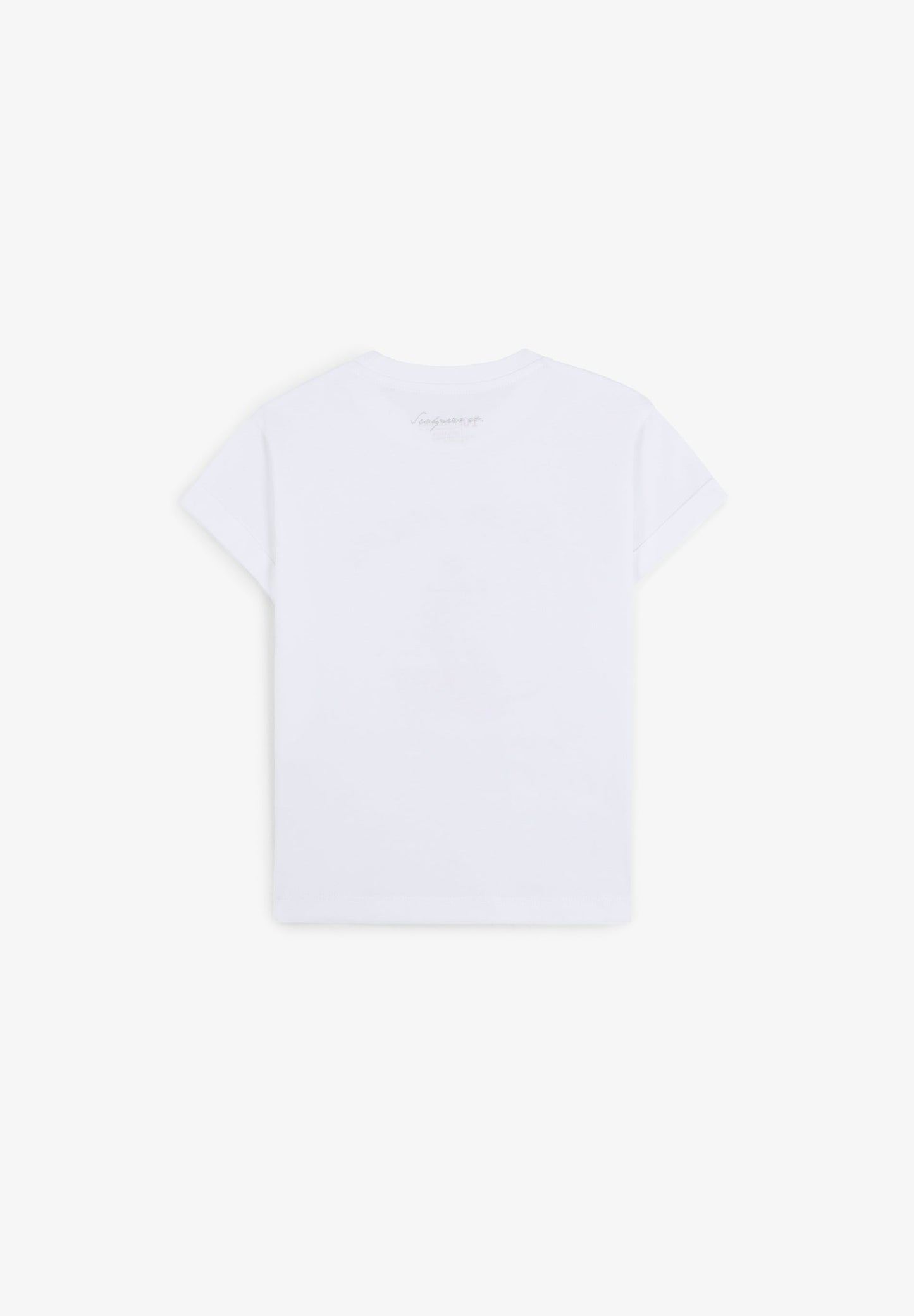 T-SHIRT COM PADRÃO DE LOGÓTIPO