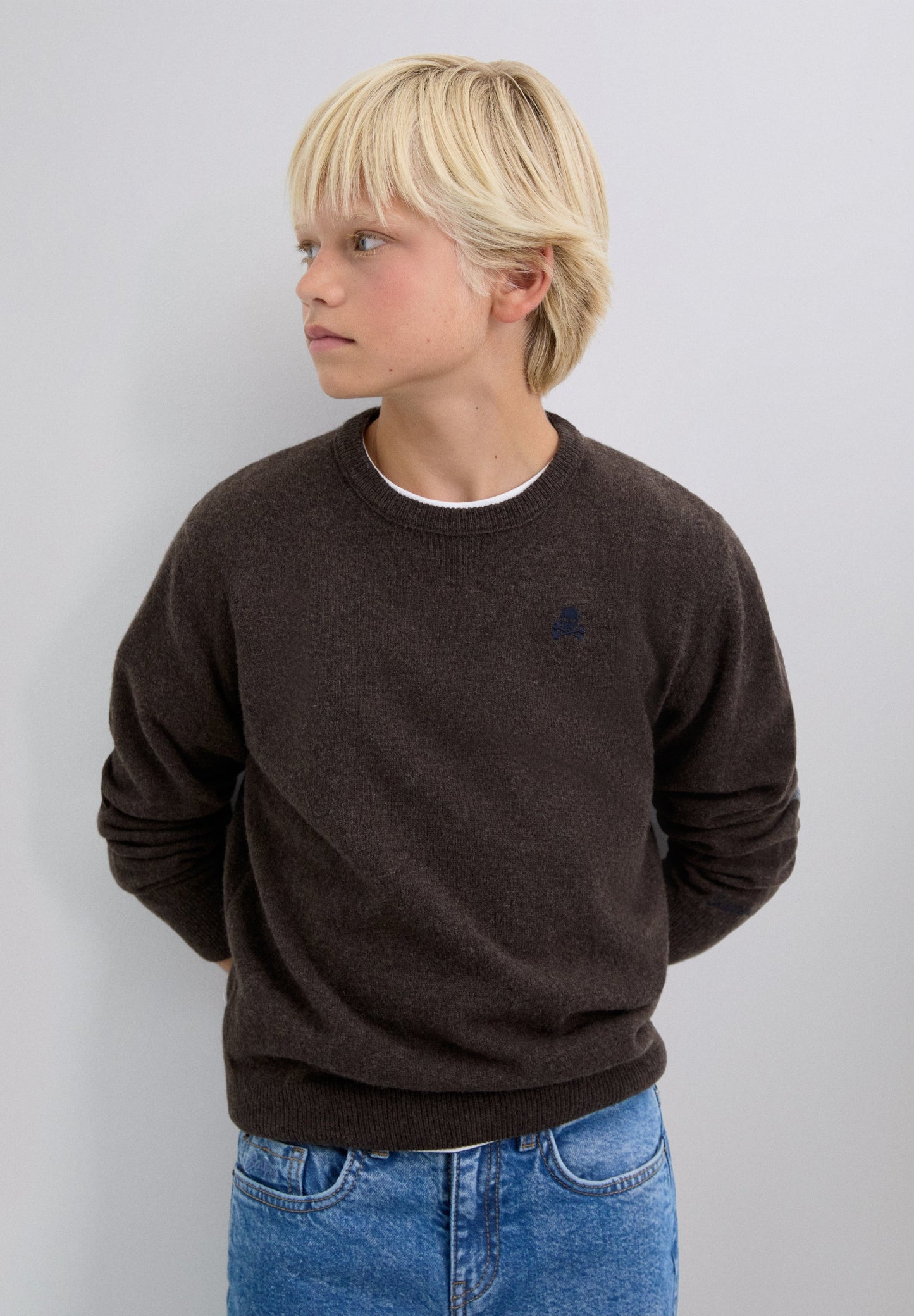 SWEATER DE LÃ COM SKULL