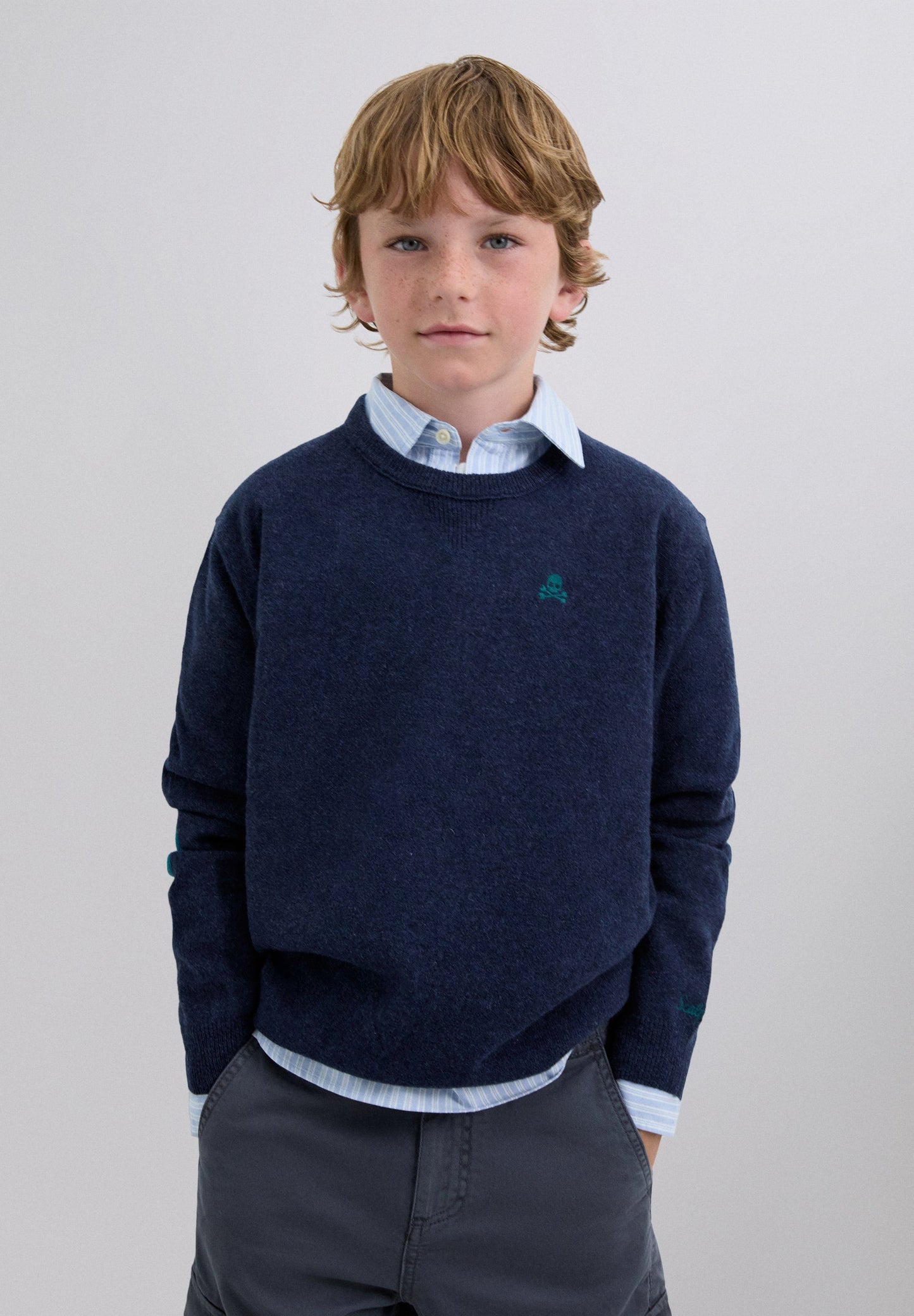 SWEATER DE LÃ COM SKULL