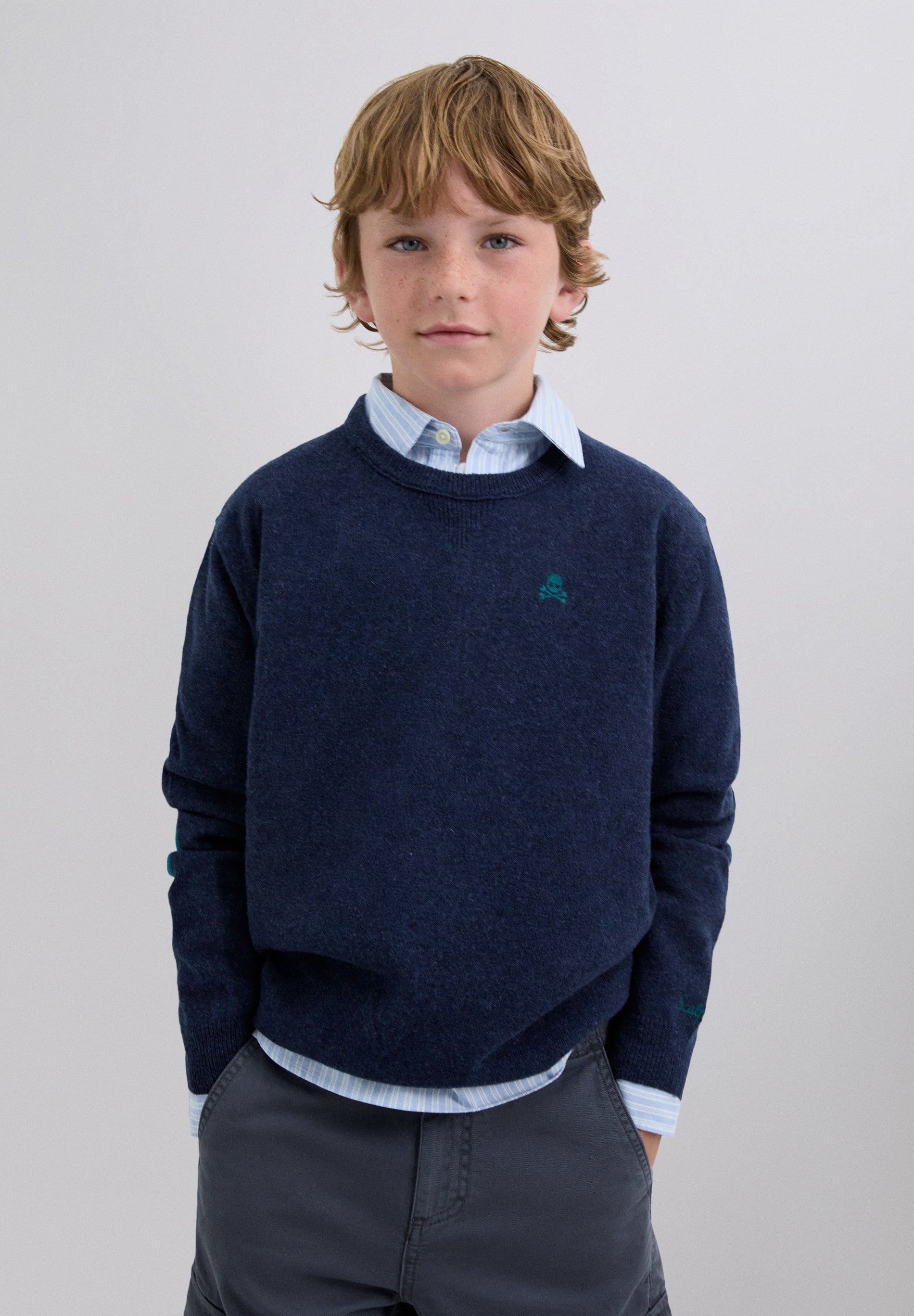 SWEATER DE LÃ COM SKULL