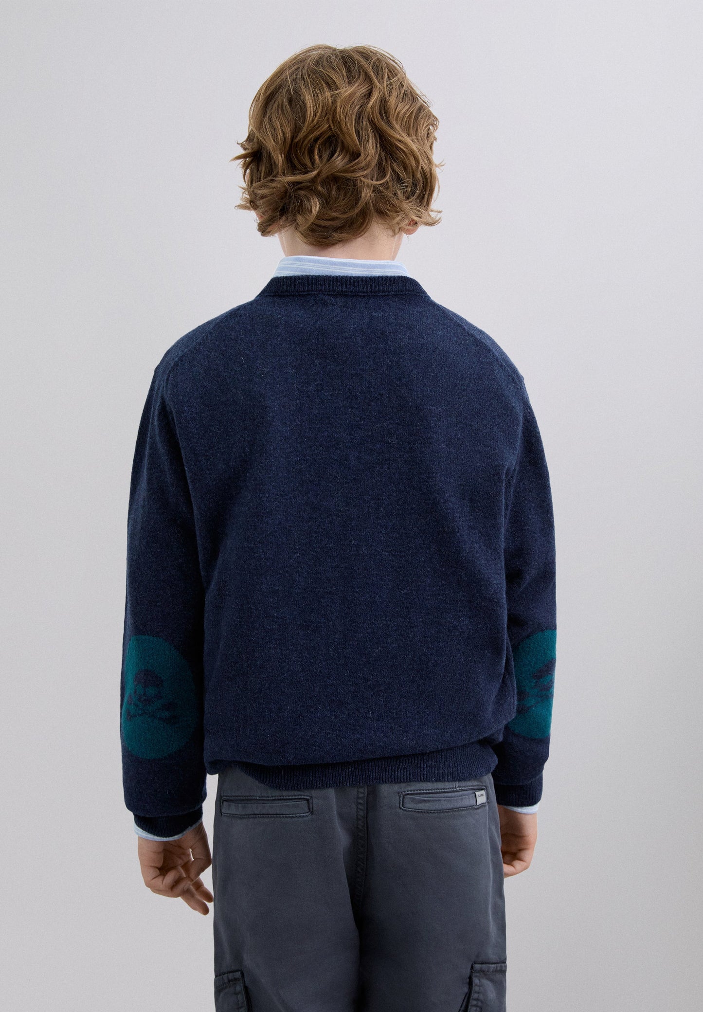 SWEATER DE LÃ COM SKULL