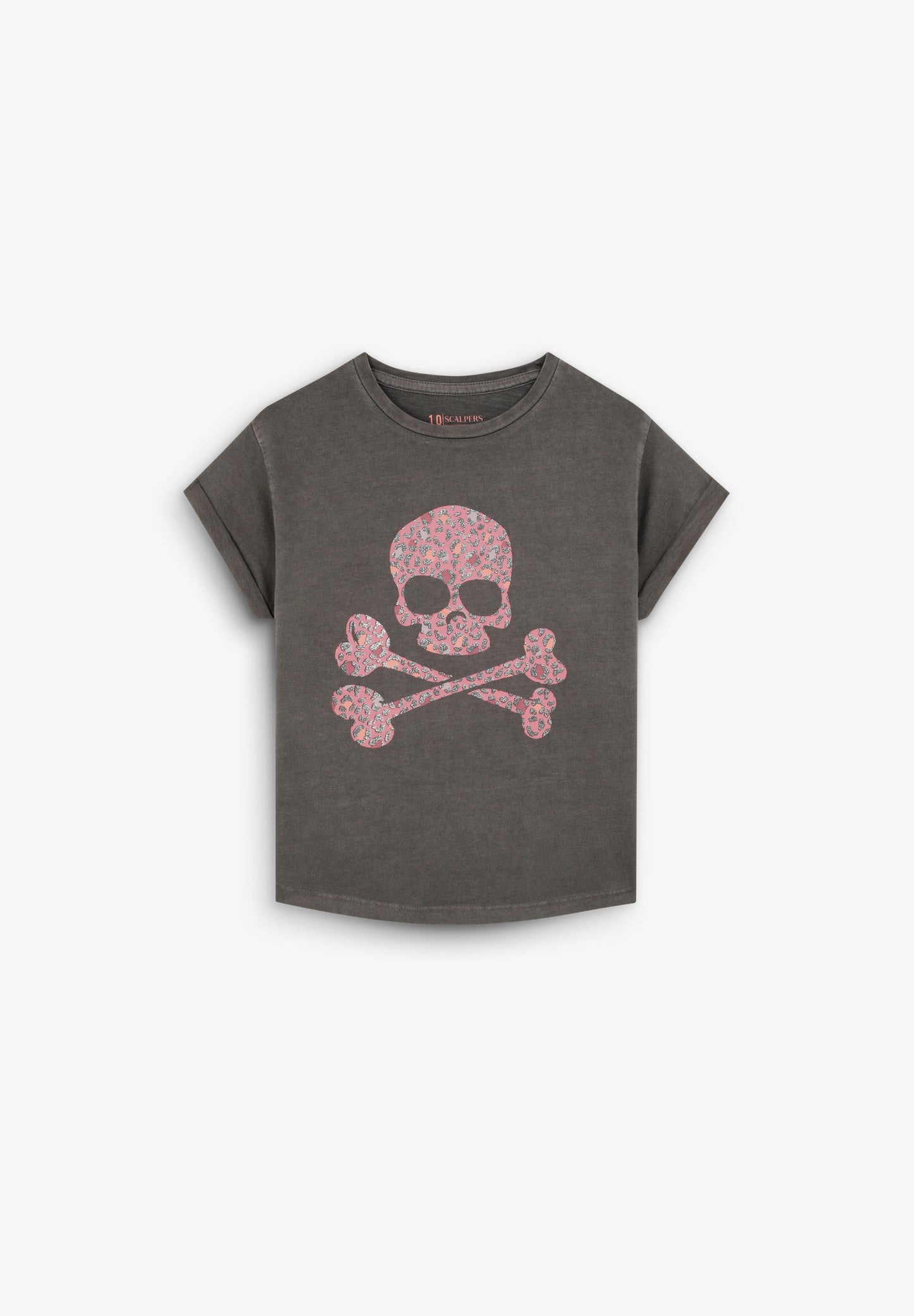 T-SHIRT COM PADRÃO DE LOGÓTIPO