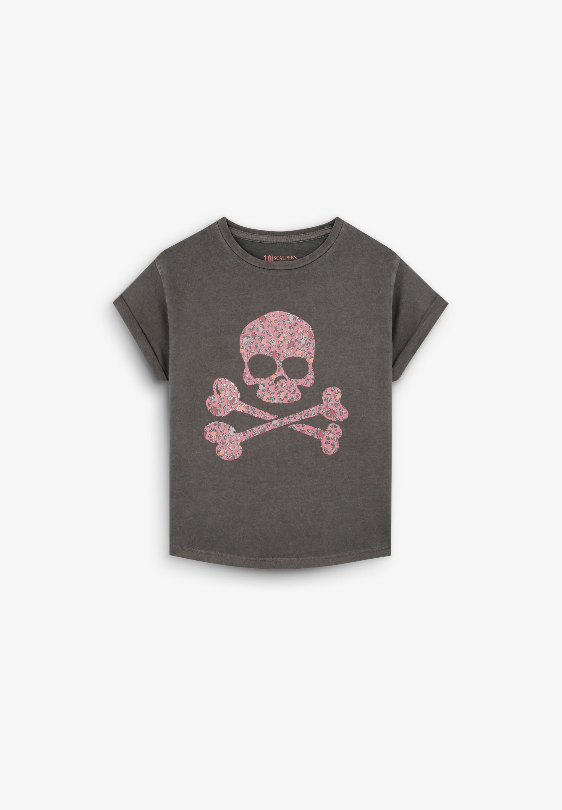 T-SHIRT COM PADRÃO DE LOGÓTIPO