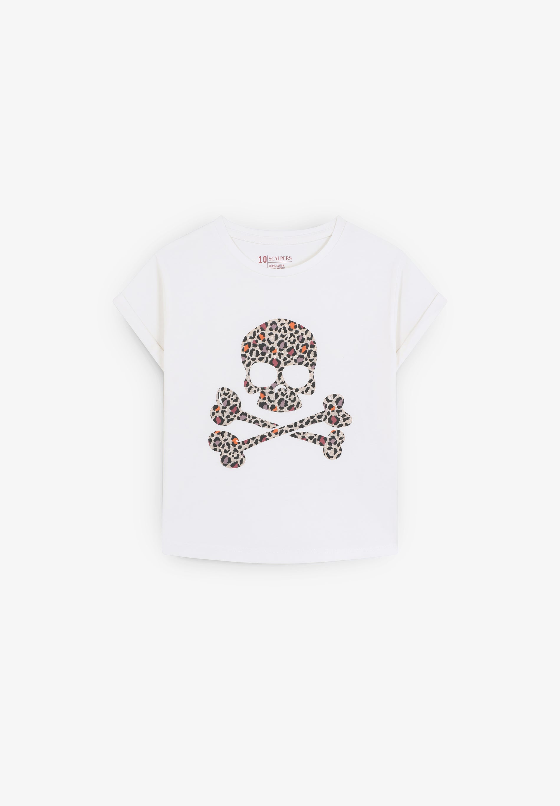 T-SHIRT COM PADRÃO DE LOGÓTIPO