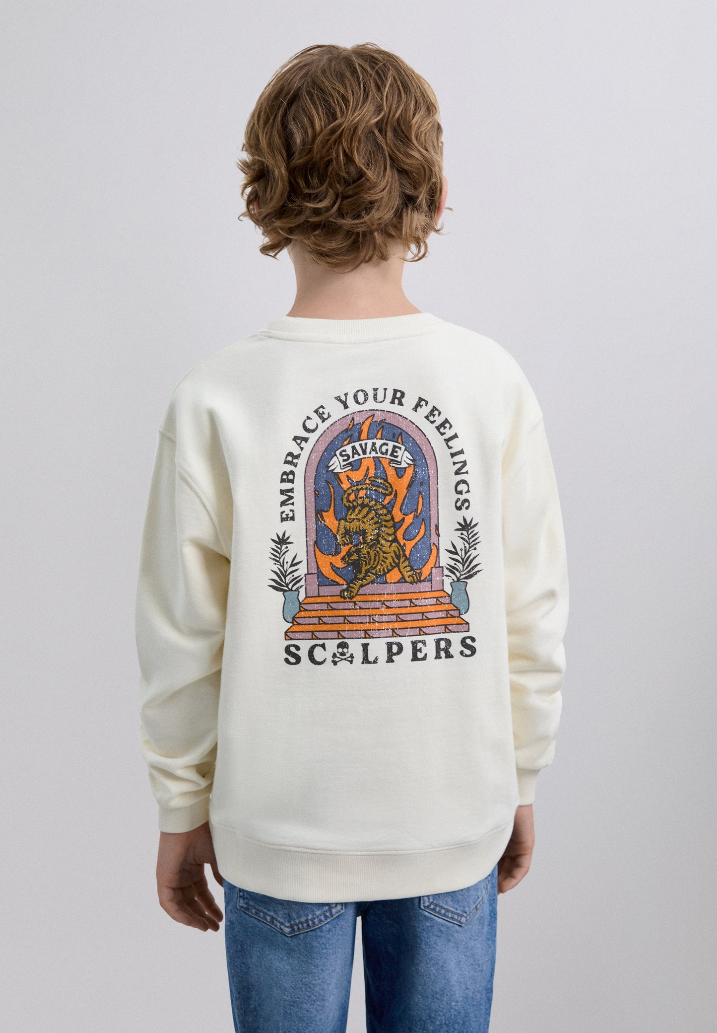 SWEATSHIRT COM SKULL E PADRÃO