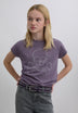 T-SHIRT COM STRASS E SKULL