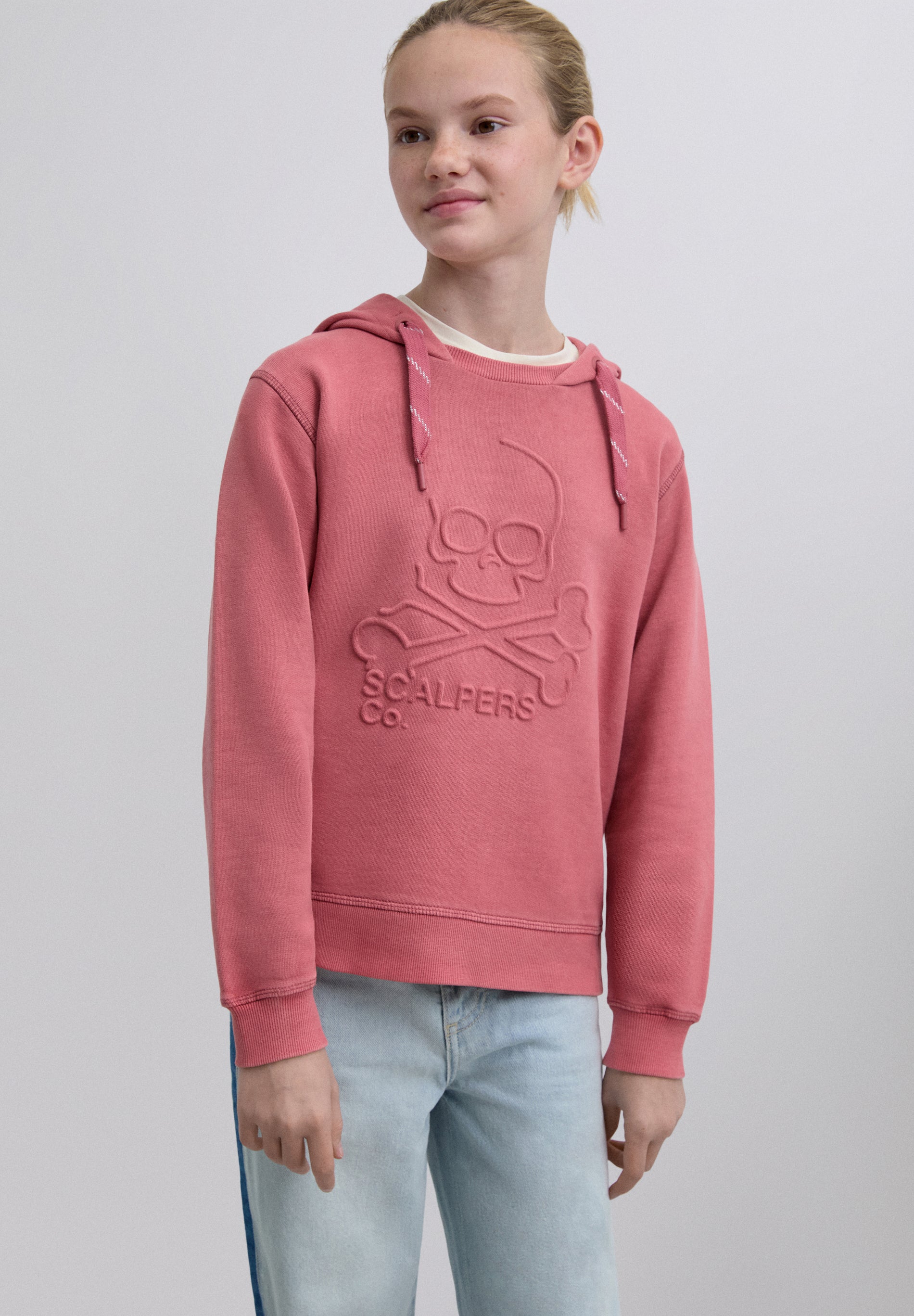SWEATSHIRT DE CAPUZ COM SKULL